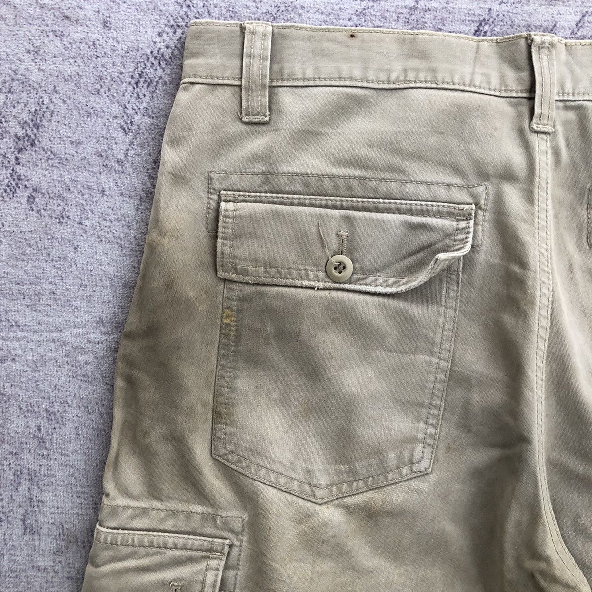 Japanese Brand × Oshkosh × Vintage Faded Cargo Pants OshKosh With 6 Pocket Size US 33 - 16 Thumbnail