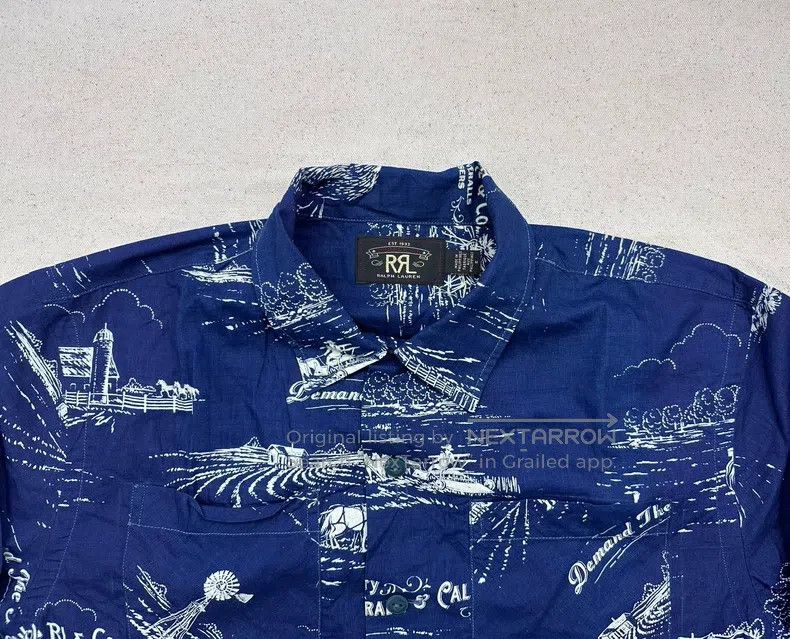 RRL Ralph Lauren RRL Ralph Lauren Printed workwear shirt Size US M / EU 48-50 / 2 - 3 Thumbnail