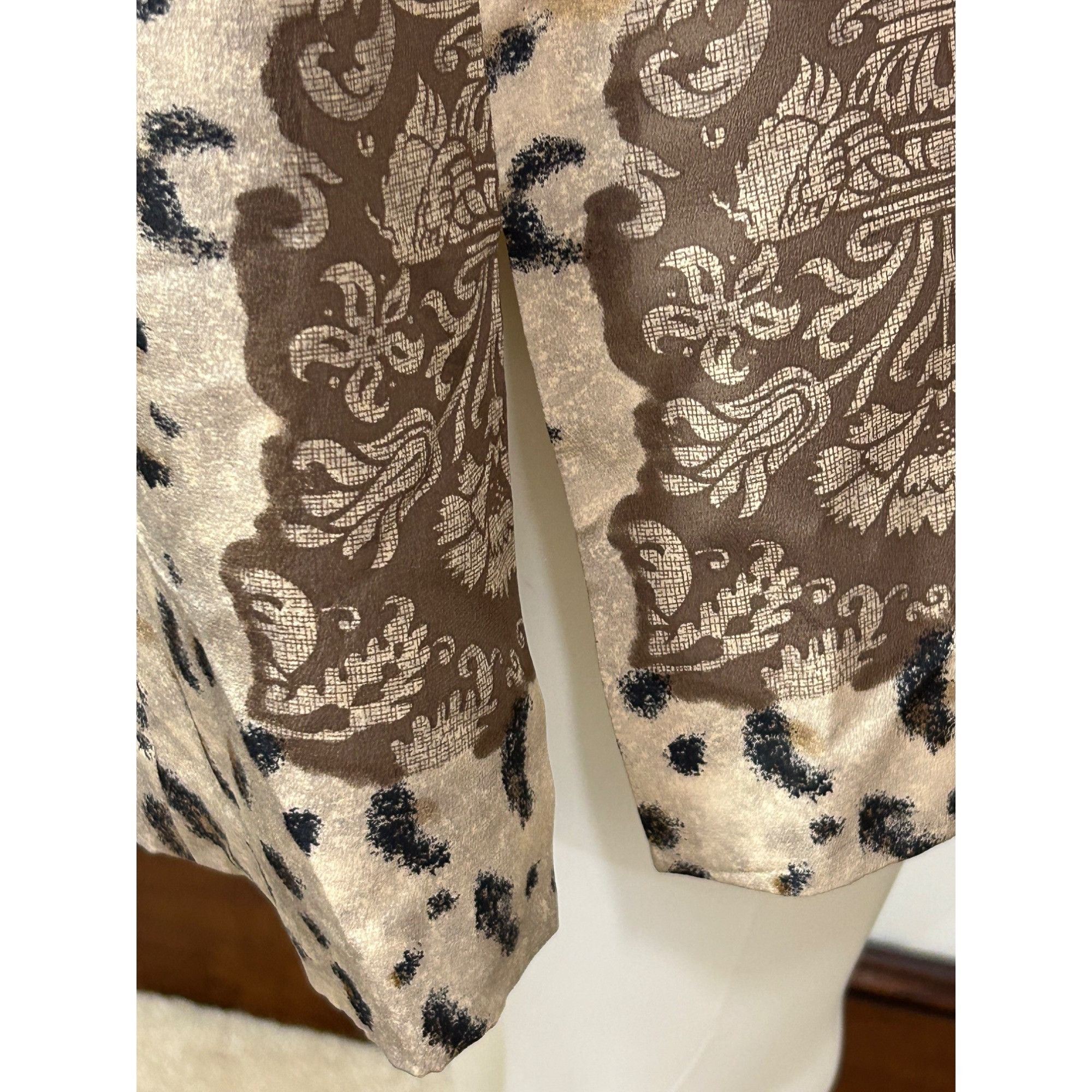 Other Saks Jandel Vtg Blazer 14 Silk Asian Style Animal Print Neut Size L / US 10 / IT 46 - 23 Thumbnail