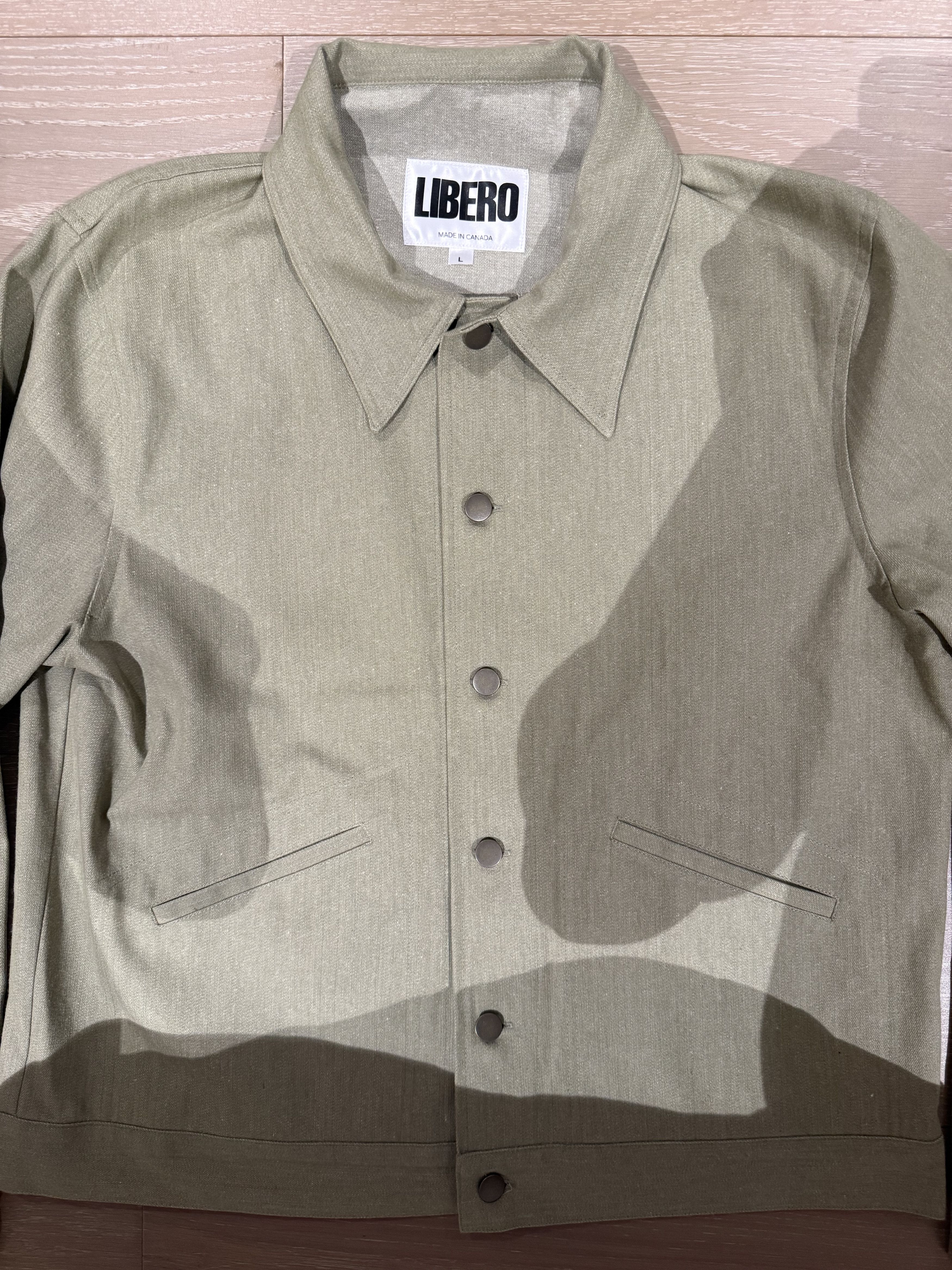 Libero 💚 Libero Pistachio Denim Jacket Large NEW Size US L / EU 52-54 / 3 - 6 Thumbnail