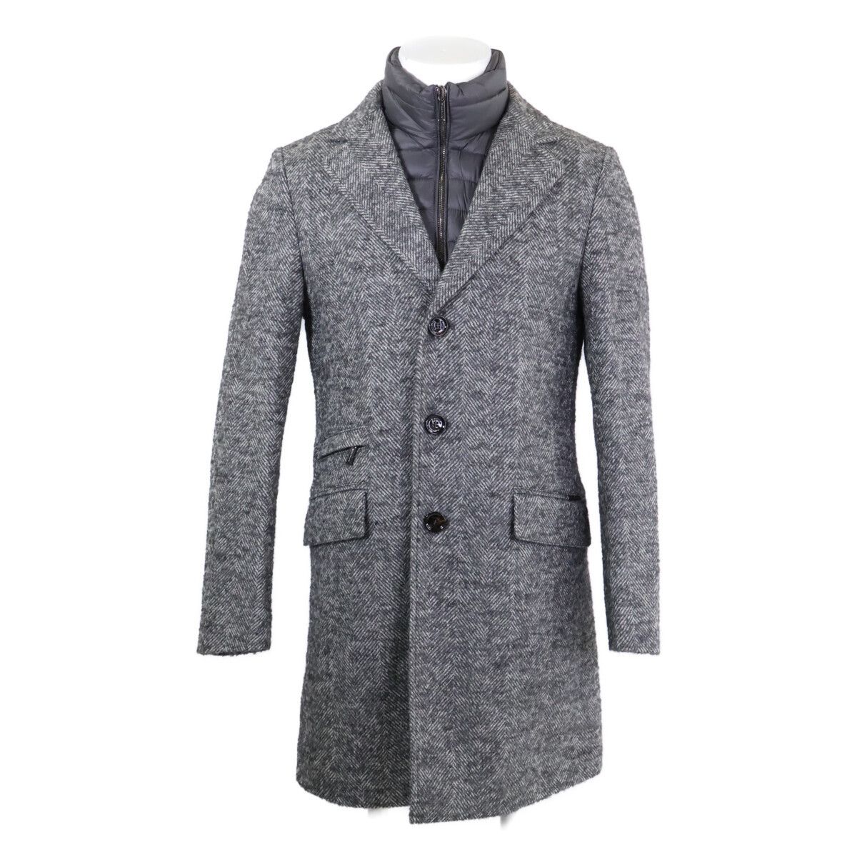 MooRER Moorer MooRER HARRIS Wool Coat Textile Outerwear DUTY FREE for USA Size ONE SIZE - 1 Thumbnail