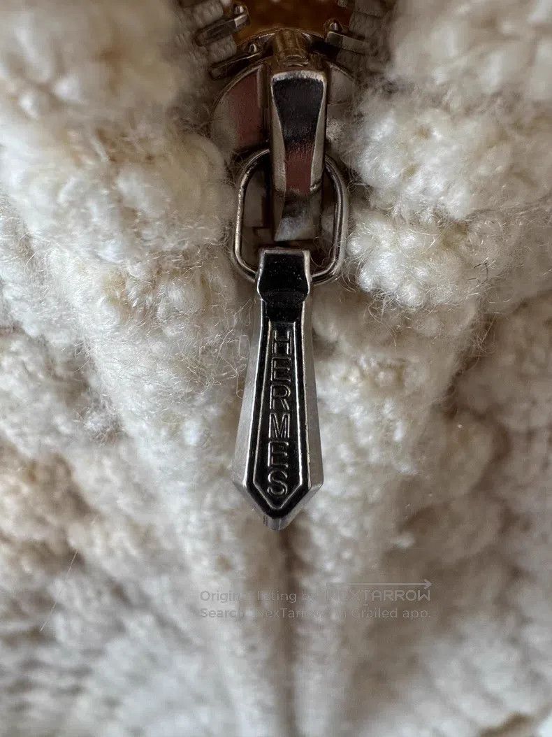 Hermes Hermes Cashmere zippered jacket, 66% cashmere, 32% wool Size XS / US 0-2 / IT 36-38 - 5 Thumbnail