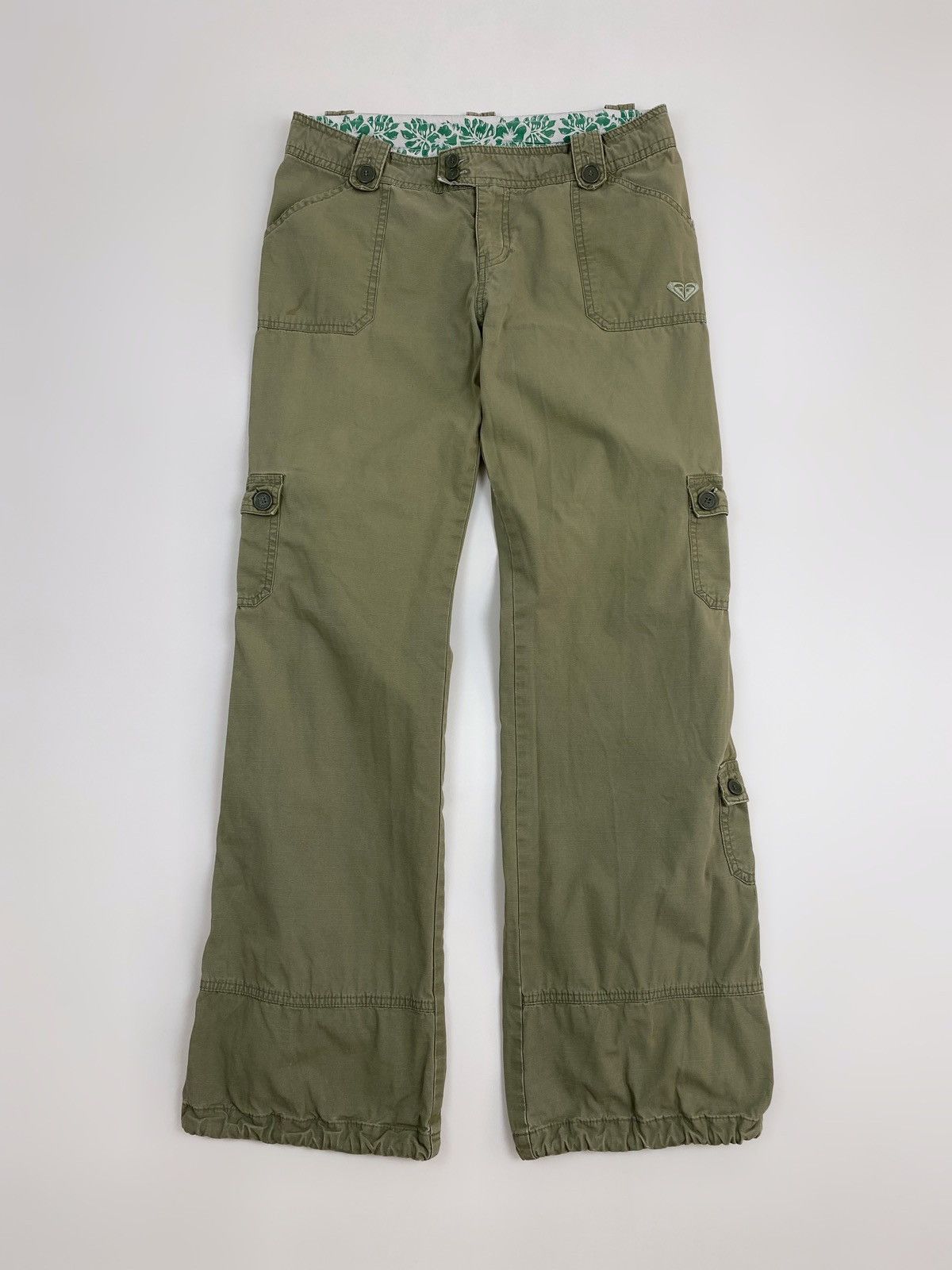 Quiksilver Y2K Vintage Roxy Low Rise Fatigue Pocket Cargo Pants Size 31" - 1 Thumbnail