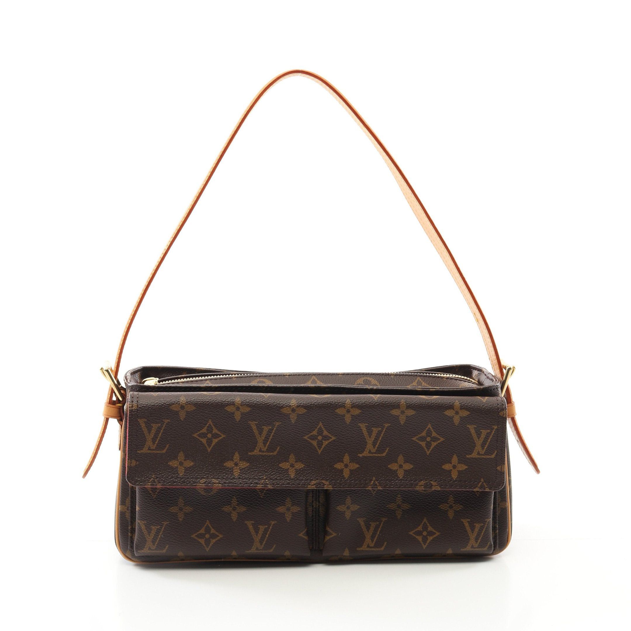 Louis Vuitton Louis Vuitton Vivacite Mm Monogram Shoulder Bag Leather Brown Size ONE SIZE - 1 Thumbnail