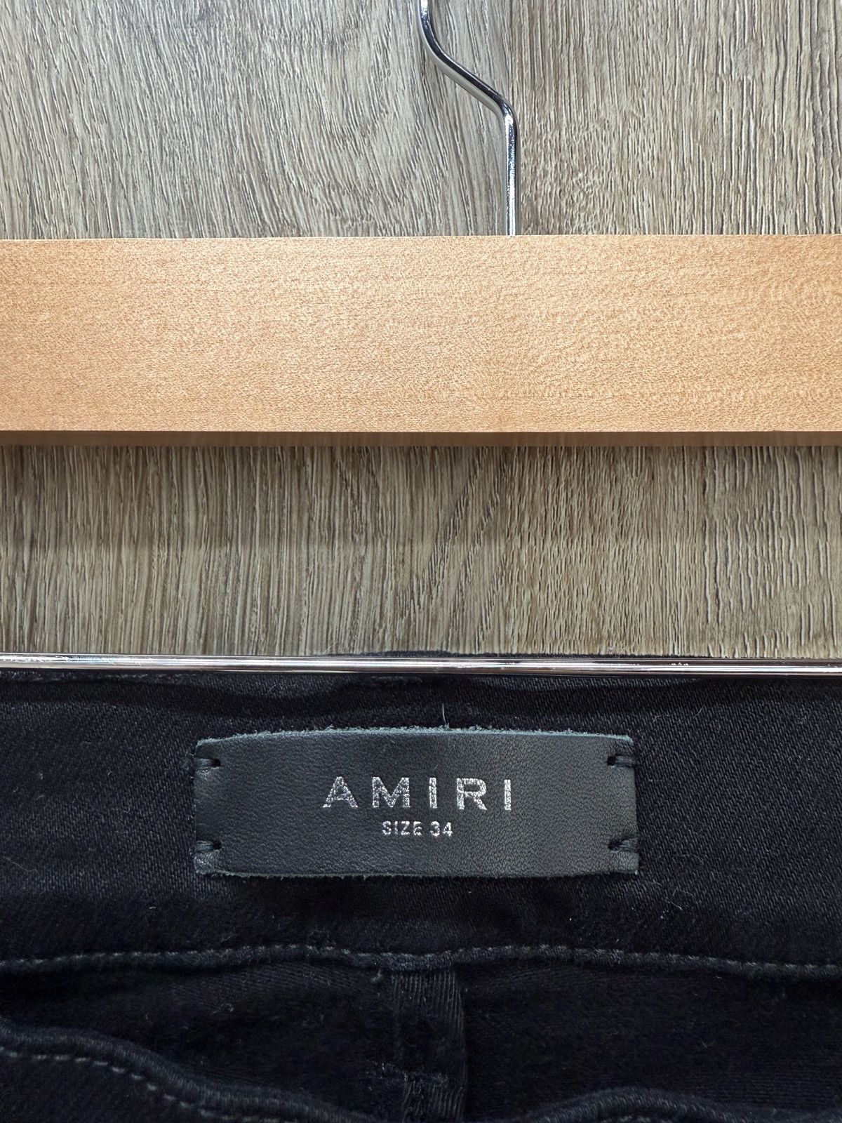 Amiri Amiri Black M Logo Denim Jeans Size US 34 / EU 50 - 6 Thumbnail