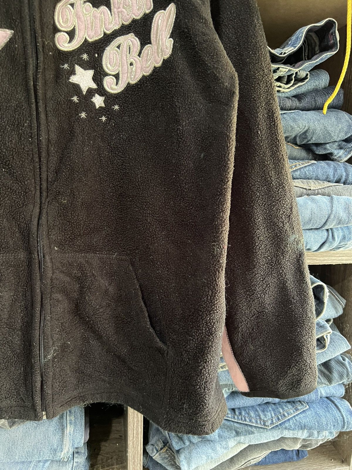 Cartoon Network 🔥Disney Fairies Tinker Bell Fleece Zipper Jacket Size US M / EU 48-50 / 2 - 6 Thumbnail