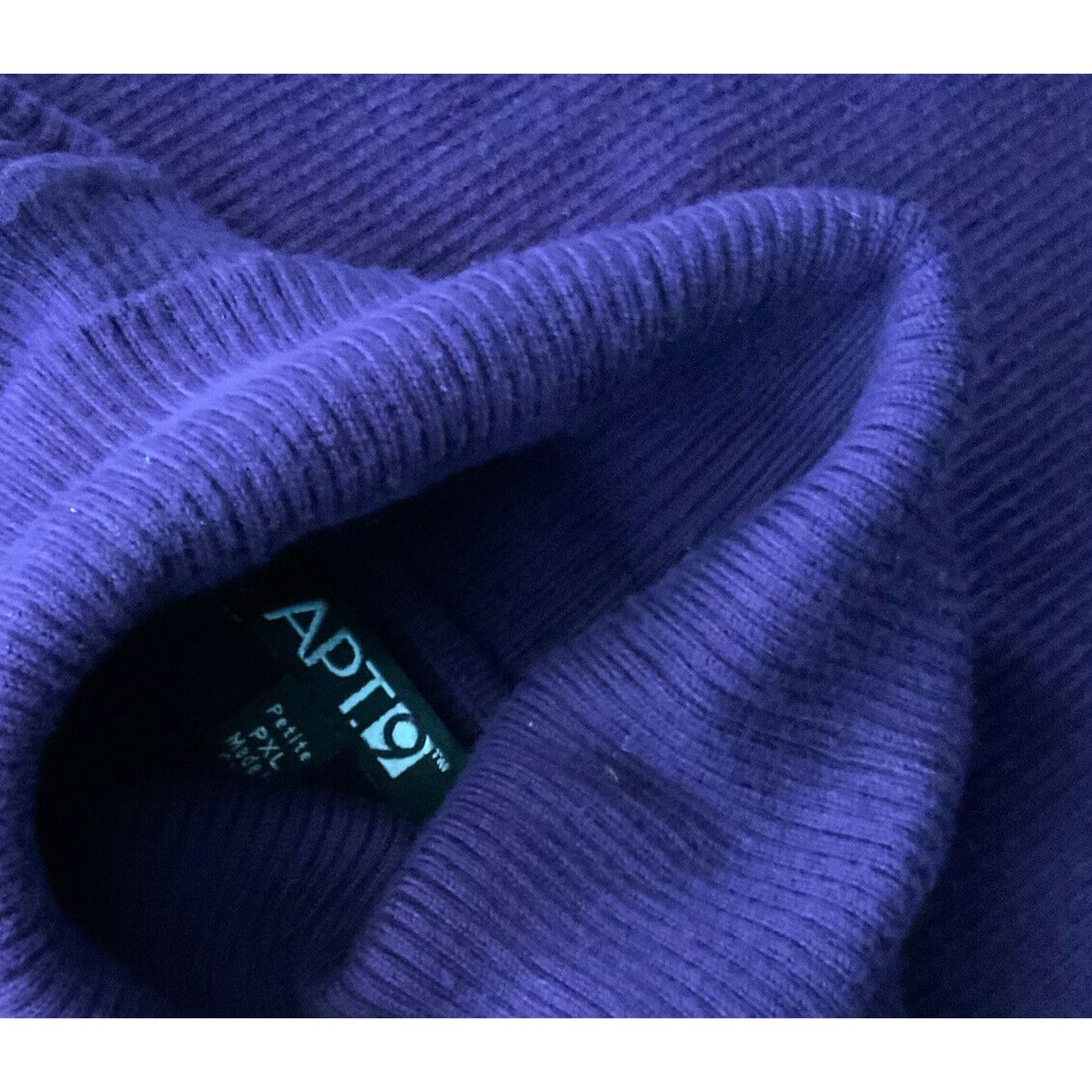 Apt. 9 APT 9 Sweater Purple Knit Turtle Neck Buckle Sleeves PXL XL Size XL / US 12-14 / IT 48-50 - 7 Thumbnail