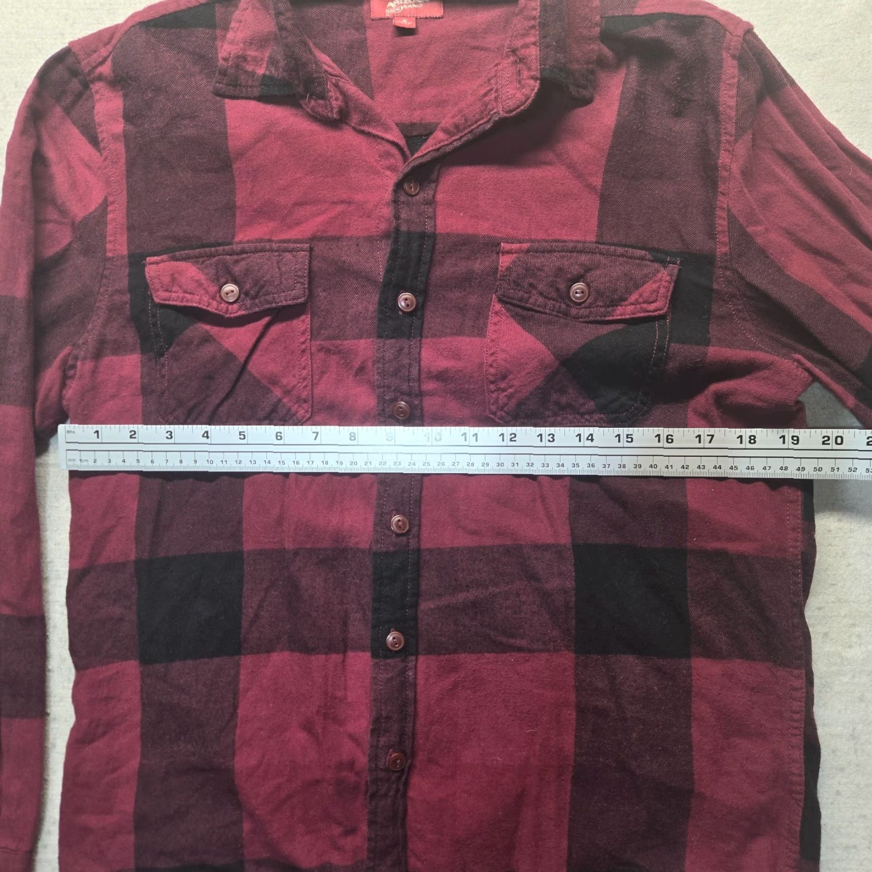 Vintage Arizona Jeans Shirt Women L Red Plaid Button-Up Long Sleeve Casual Size L / US 10 / IT 46 - 4 Thumbnail