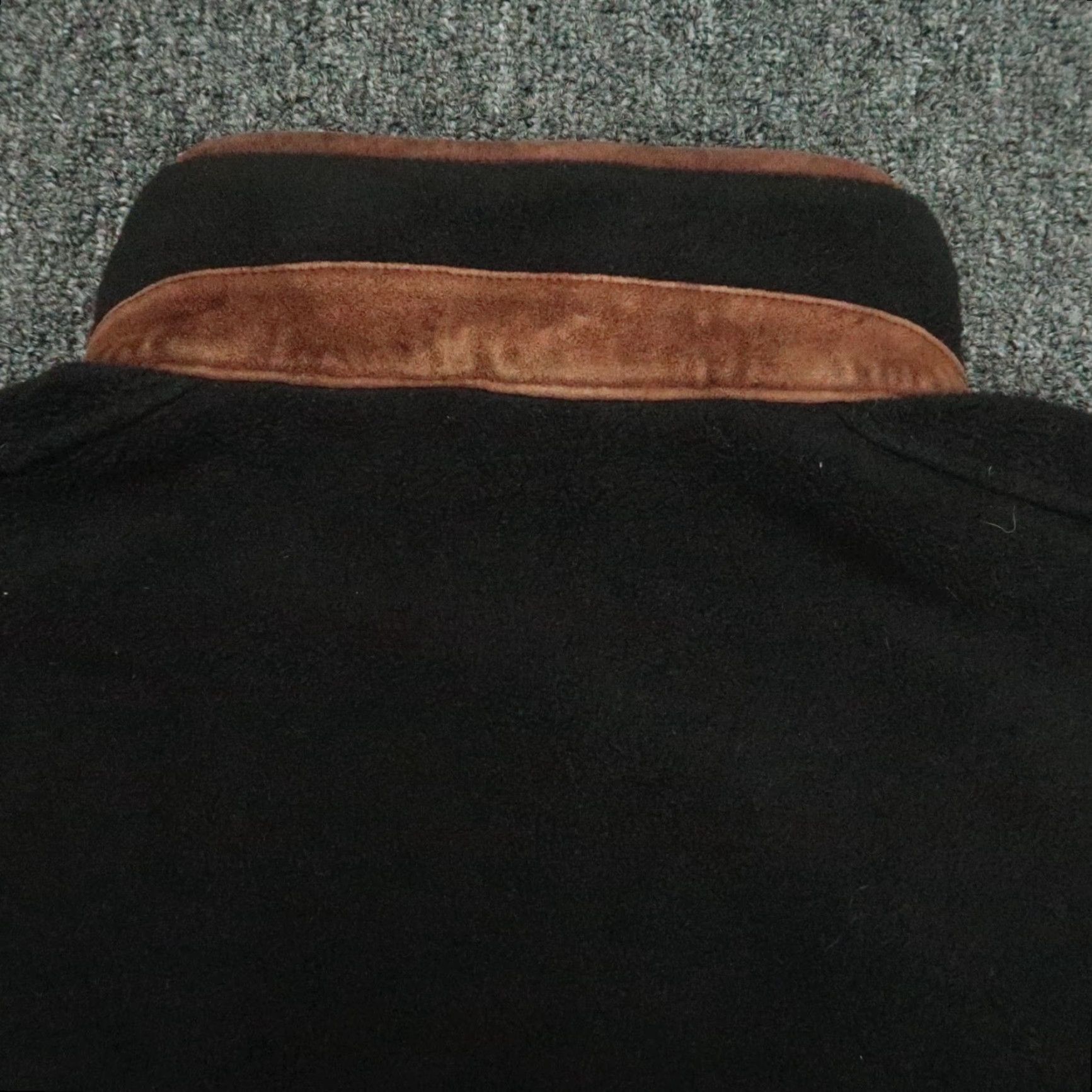 Polo Ralph Lauren VINTAGE Polo Ralph Lauren Jacket Mens XL Black Fleece Pile Full Zip Pockets Leather Trim Size US XL / EU 56 / 4 - 7 Thumbnail