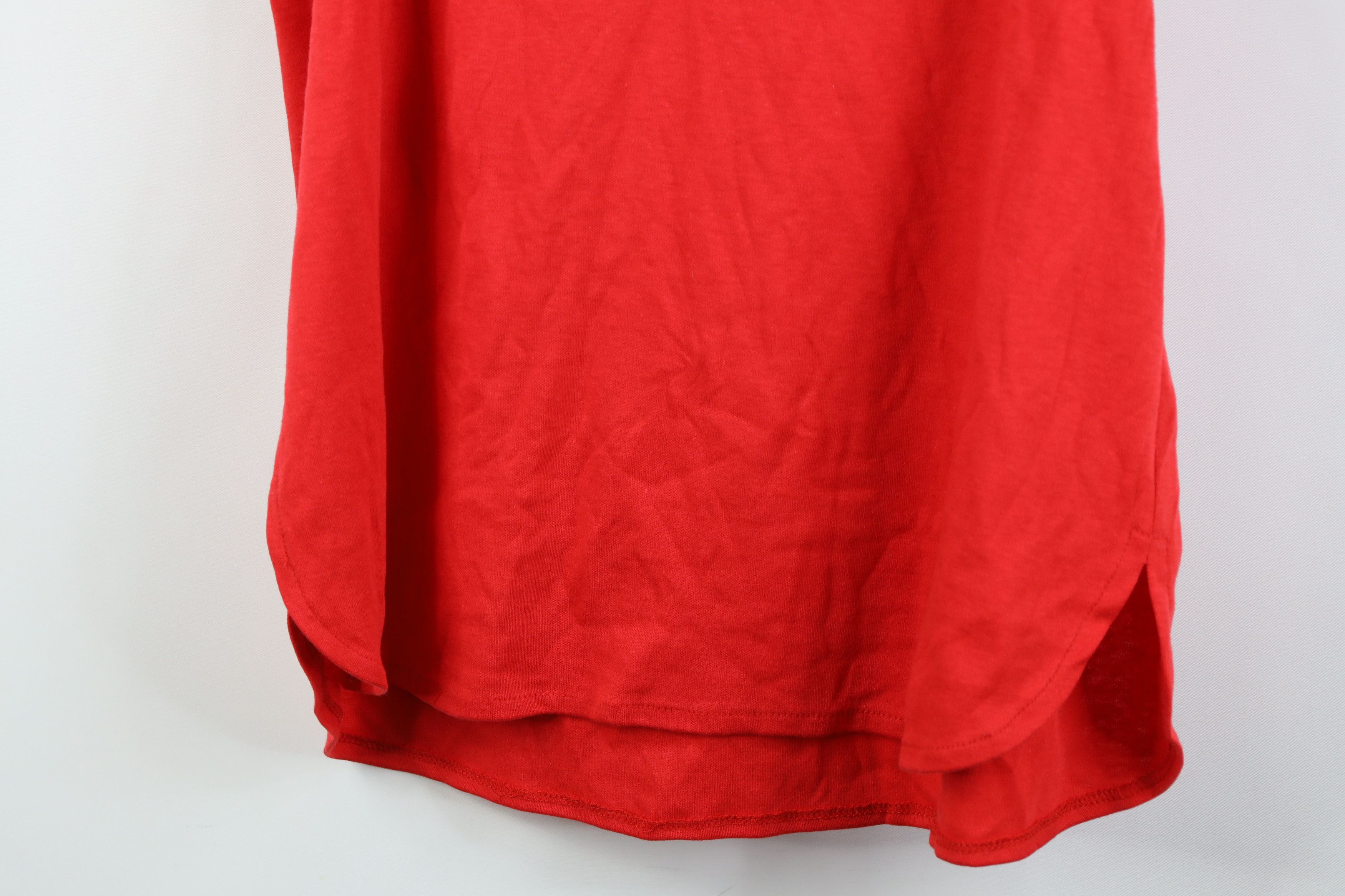 Vintage Vintage 70s Streetwear Blank Knit Tank Top T-Shirt Red USA Size XS / US 0-2 / IT 36-38 - 13 Thumbnail
