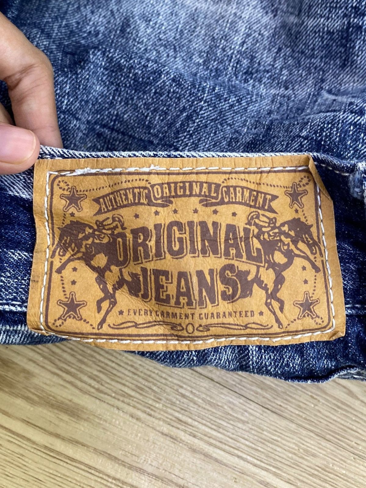 Japanese Brand Japanese Brand Thunder Faded Wash Style Distressed Jeans Size US 32 / EU 48 - 12 Thumbnail