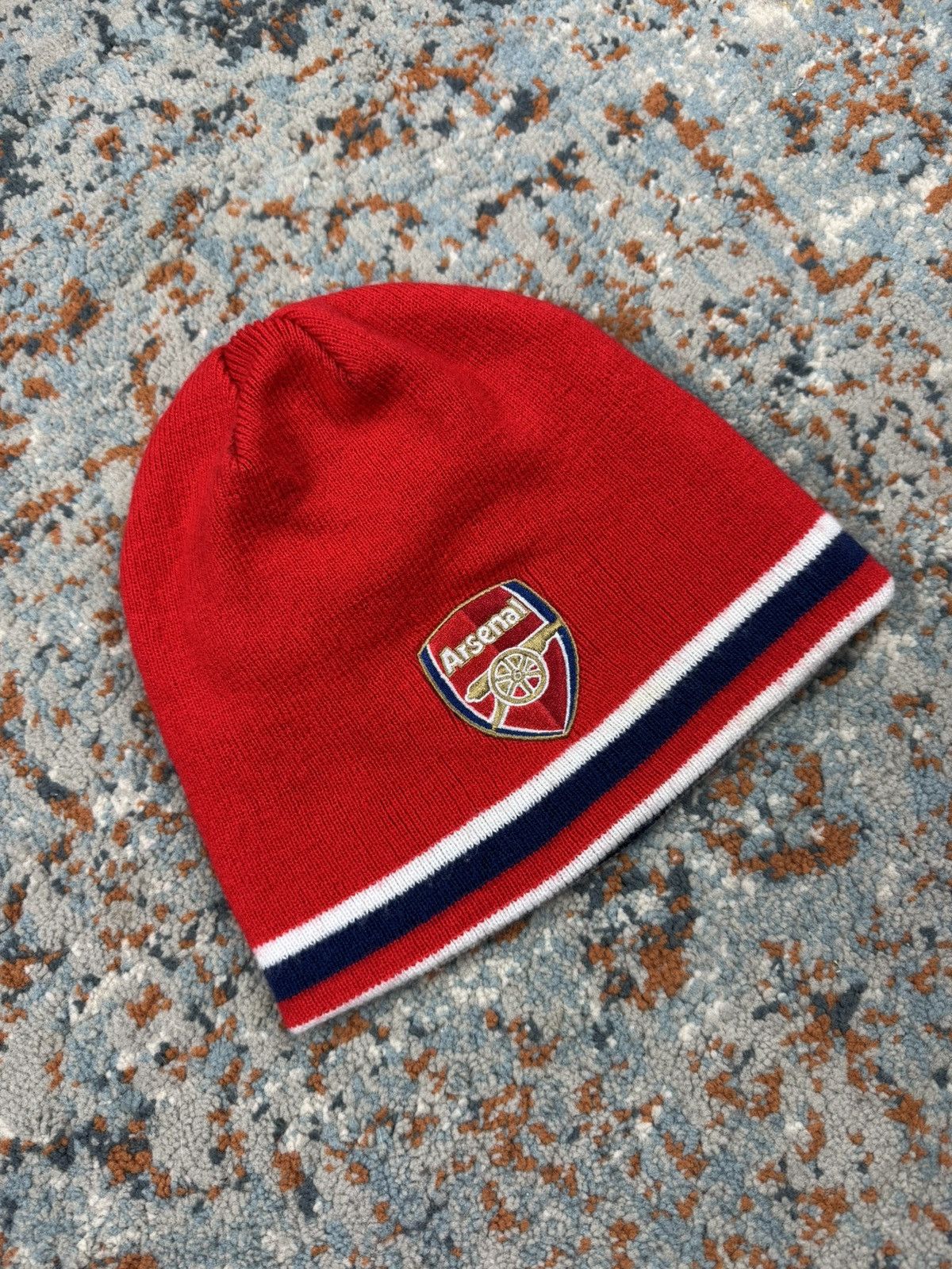 Vintage Vintage 90s Arsenal F.C. reversible beanie hat Blokecore Size ONE SIZE - 3 Thumbnail