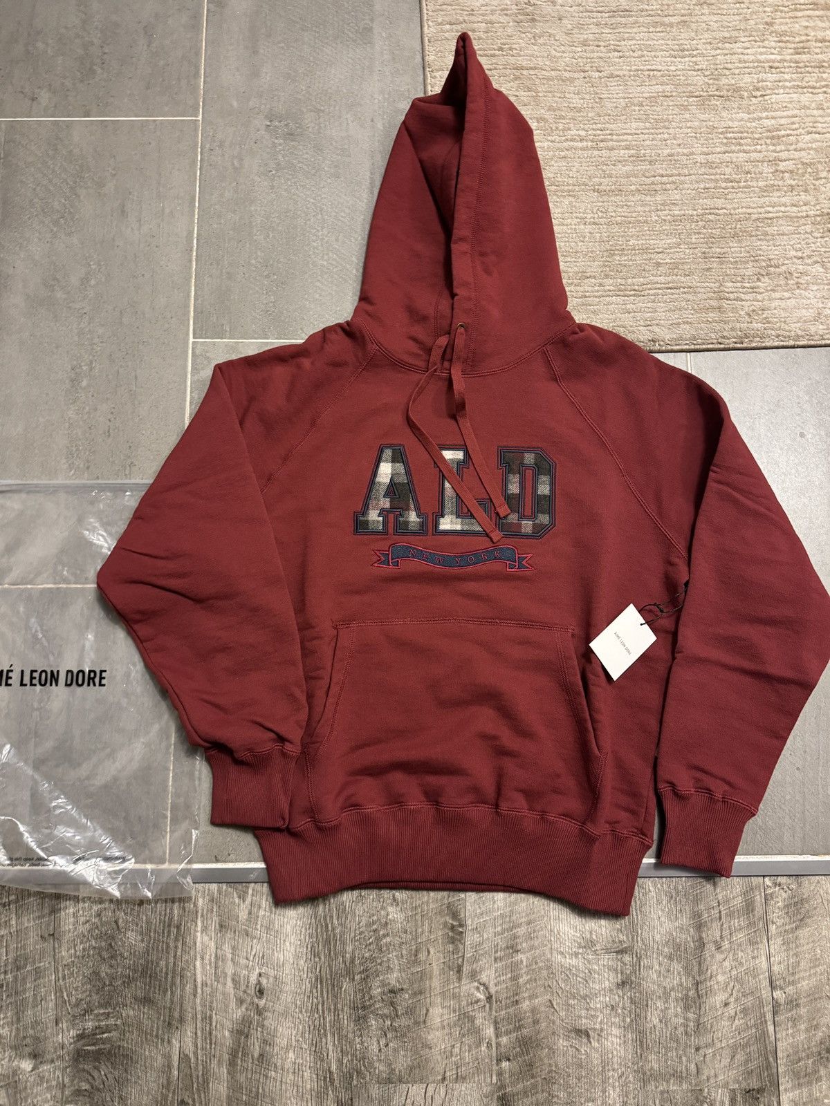 NEW) Aime Leon Dore Plaid ALD Hoodie M