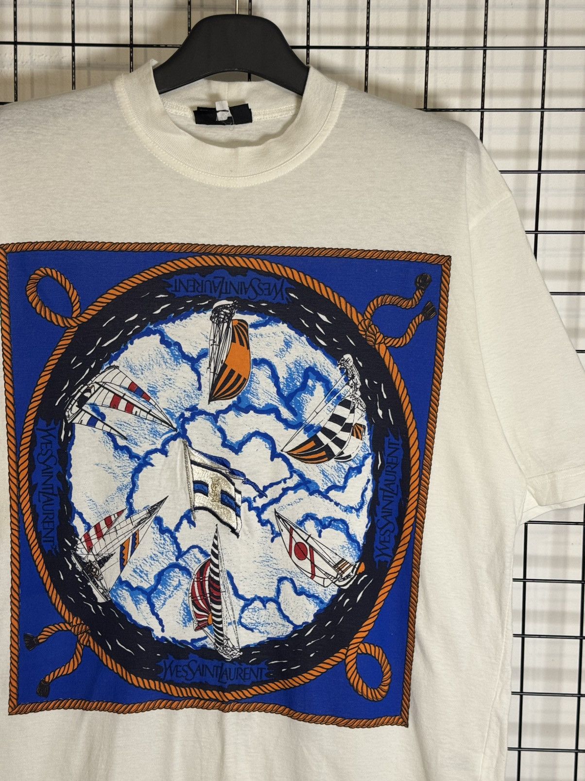 Yves Saint Laurent vintage white T-shirt a sailboat by Yves Saint Laurent. Size US M / EU 48-50 / 2 - 2 Thumbnail