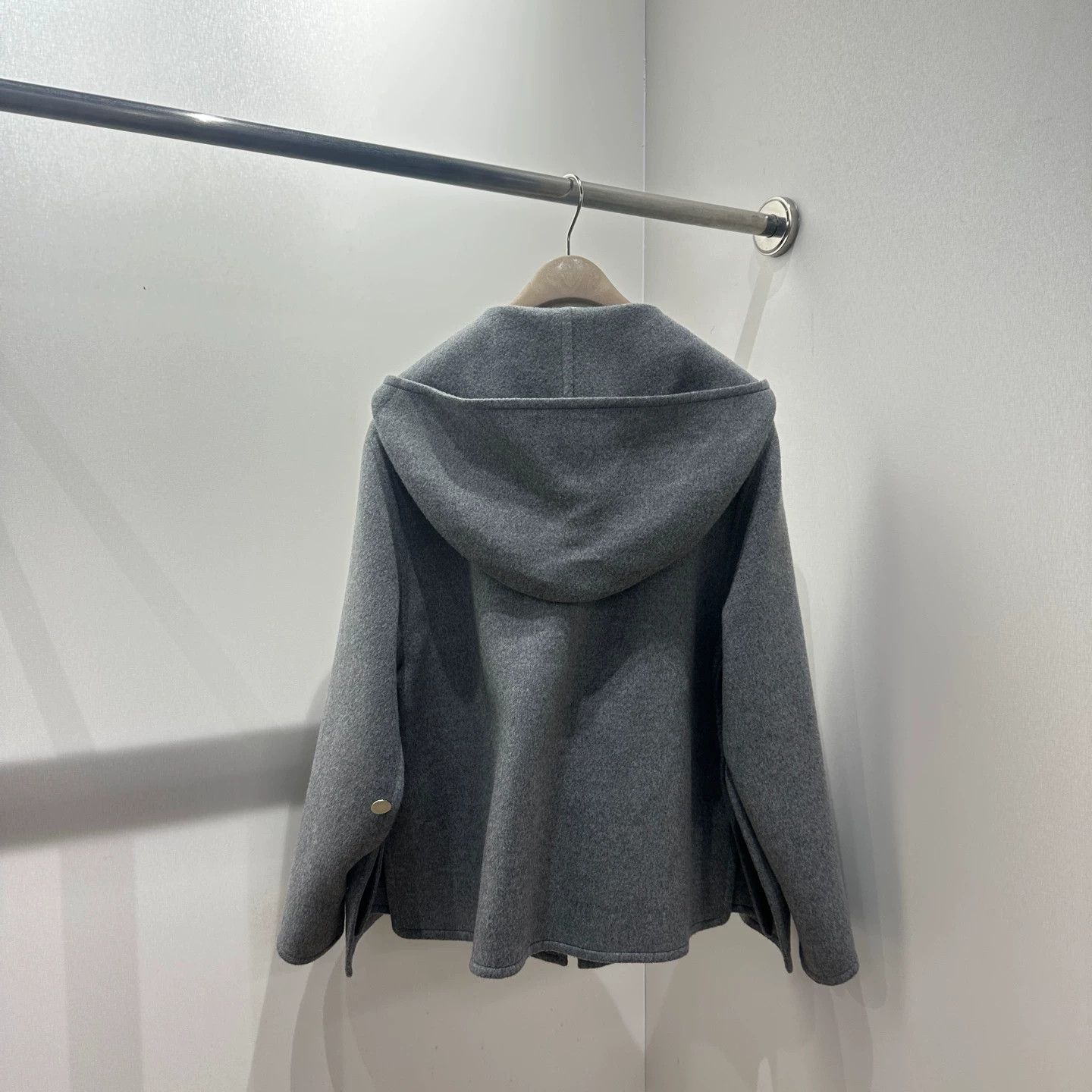 Hermes Hermes feb220 hooded cashmere cape coat 36 Size XS / US 0-2 / IT 36-38 - 2 Thumbnail