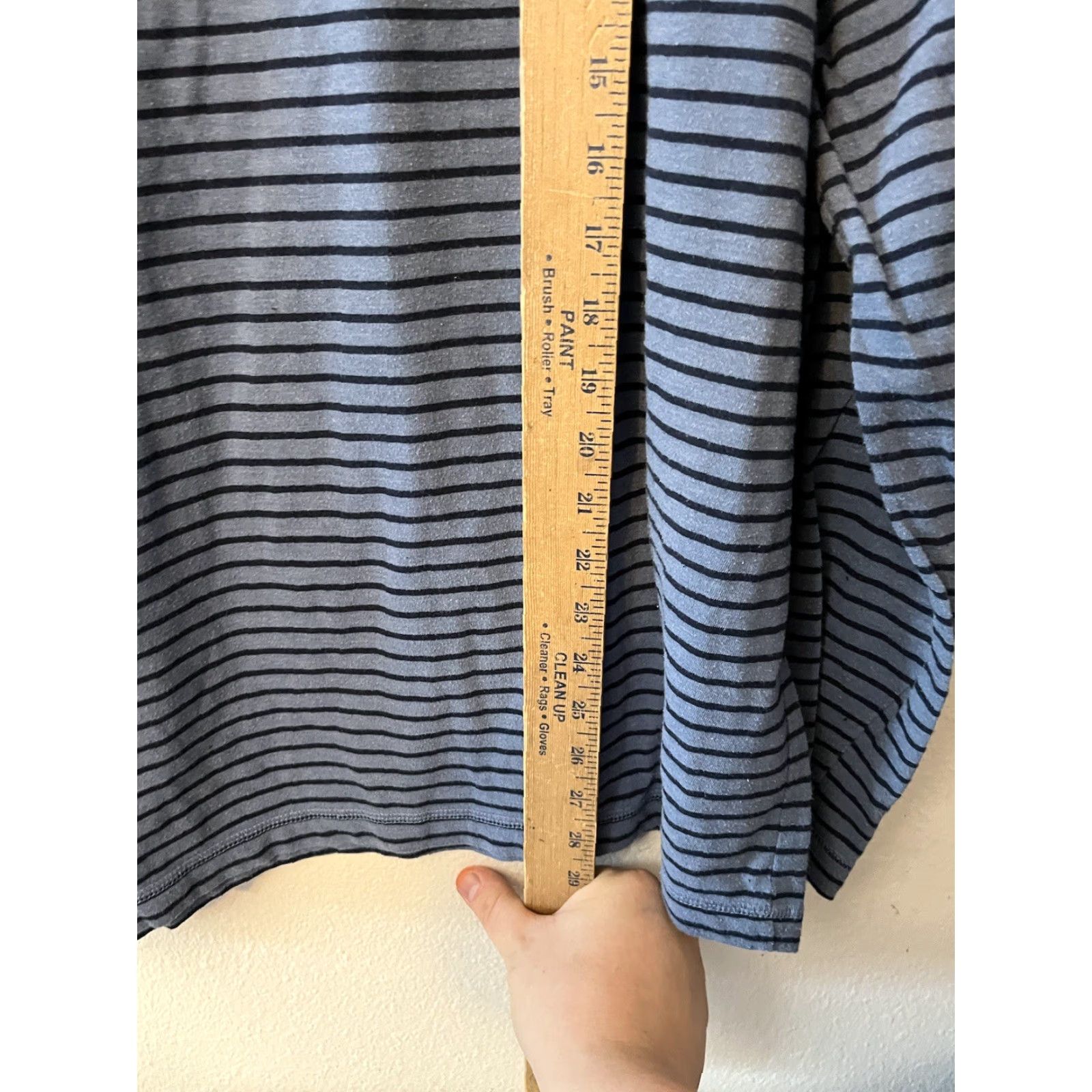 Old Navy Old Navy Mens Crew Neck Long Sleeve Shirt XL Blue Striped Size US XL / EU 56 / 4 - 4 Thumbnail