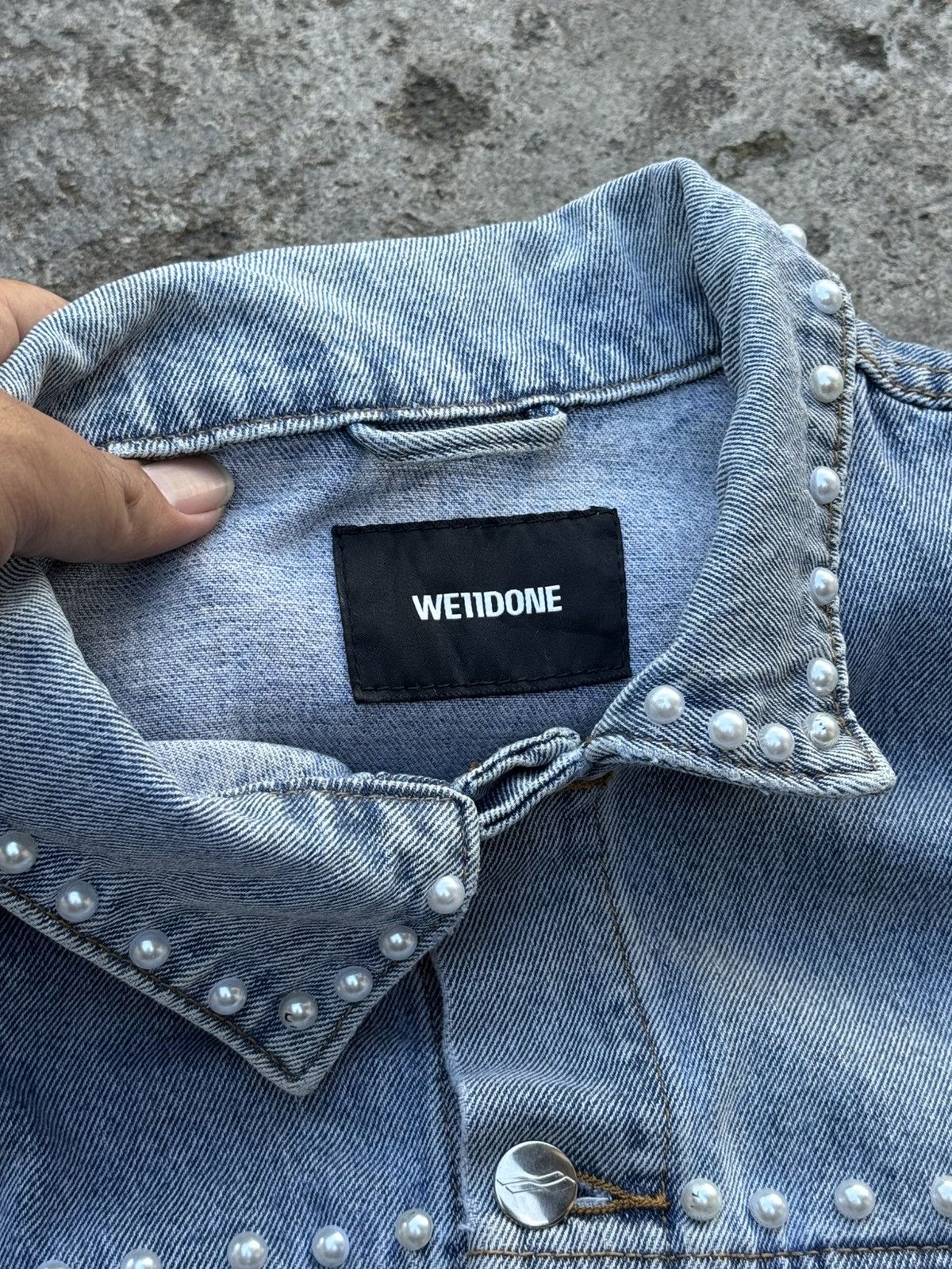 WE11DONE WE11DONE PEARL DENIM JACKET Size US L / EU 52-54 / 3 - 4 Thumbnail
