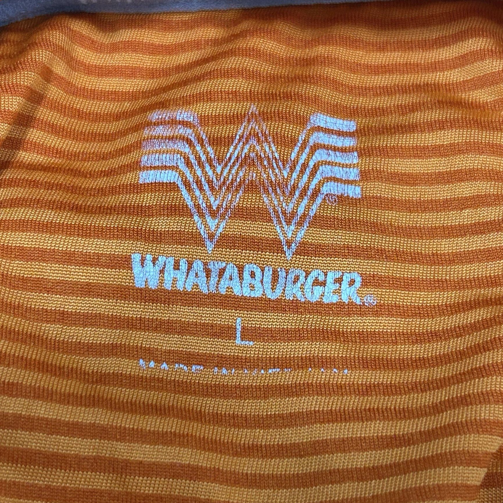 Vintage Whataburger Orange Striped Short Sleeve Quarter Button Polo Mens Size L Size US L / EU 52-54 / 3 - 3 Thumbnail