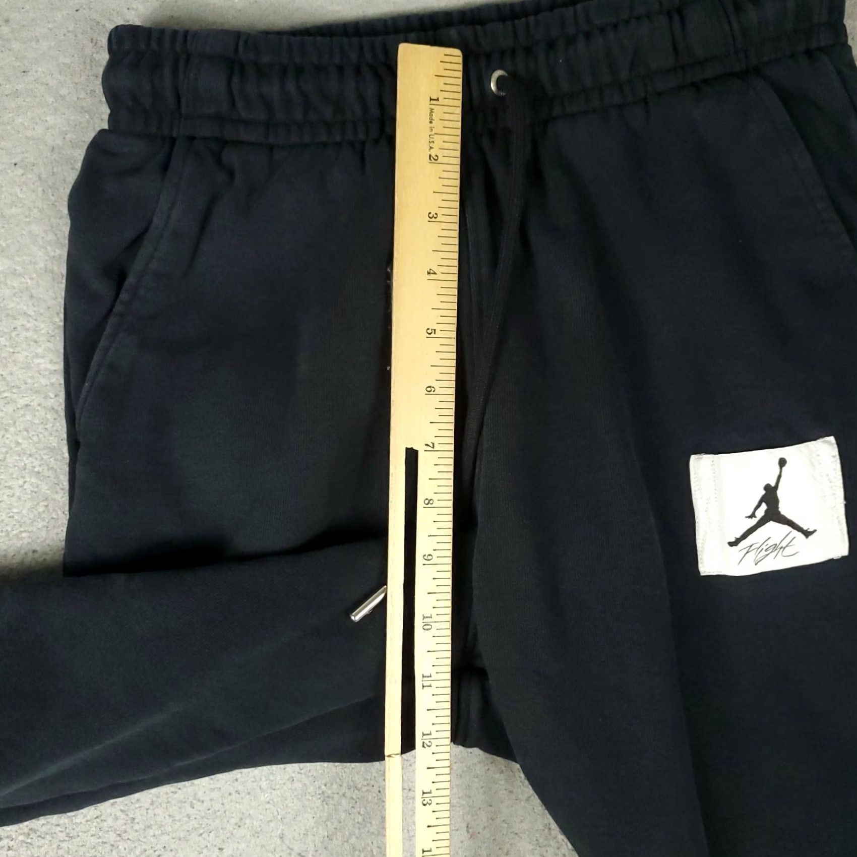Jordan Brand Jordan Pants Mens XS Black Flight Fleece Track Joggers Sweatpants Size US 27 - 5 Thumbnail
