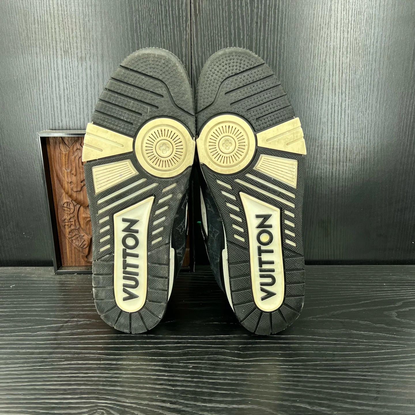 Louis Vuitton LV Trainer Black & White 10 New Size US 11 / EU 44 - 6 Thumbnail