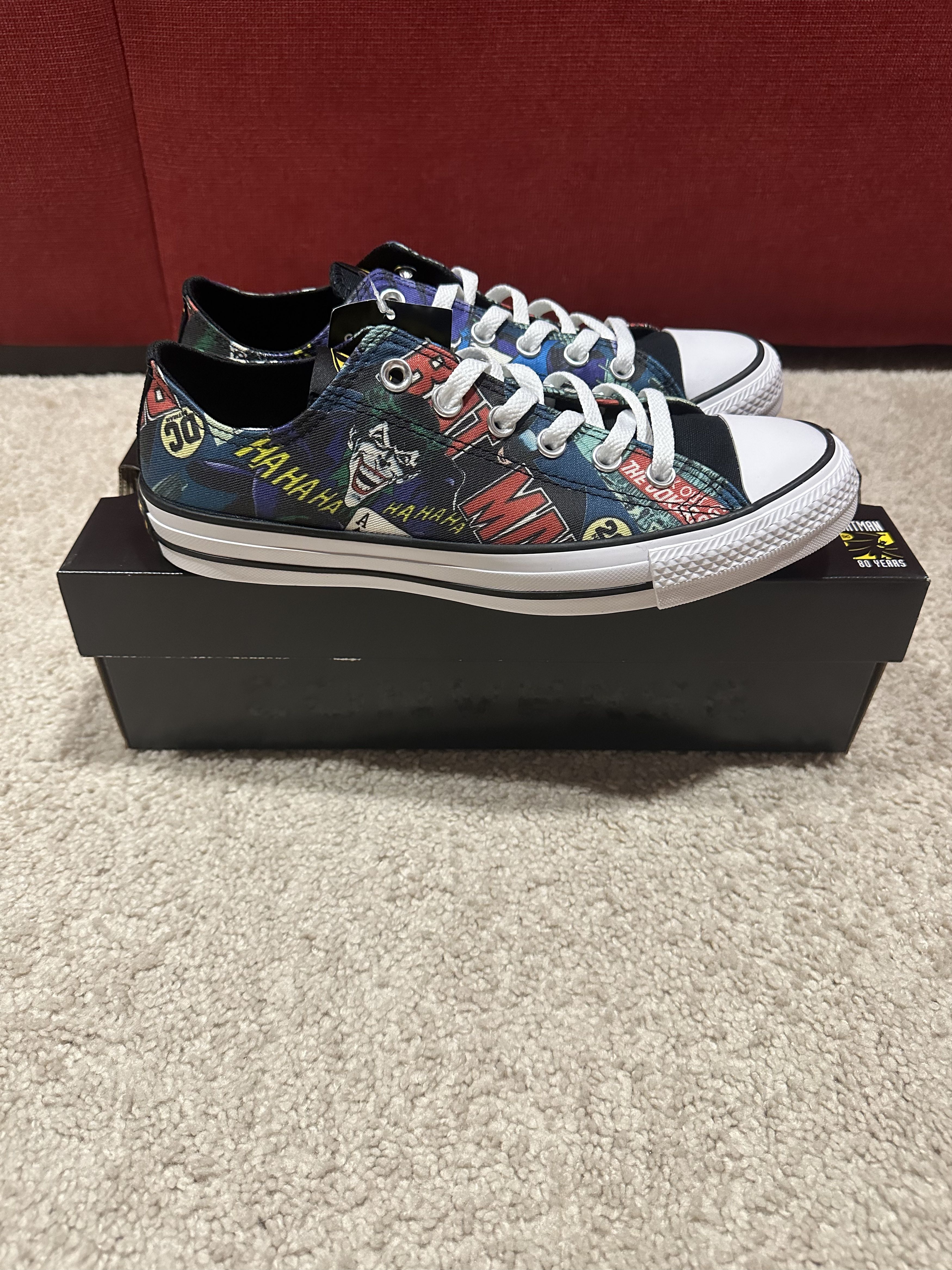 Converse Batman x Converse Chuck Taylor Low 80th Anniversary-Joker Size US 7 / EU 40 - 2 Thumbnail