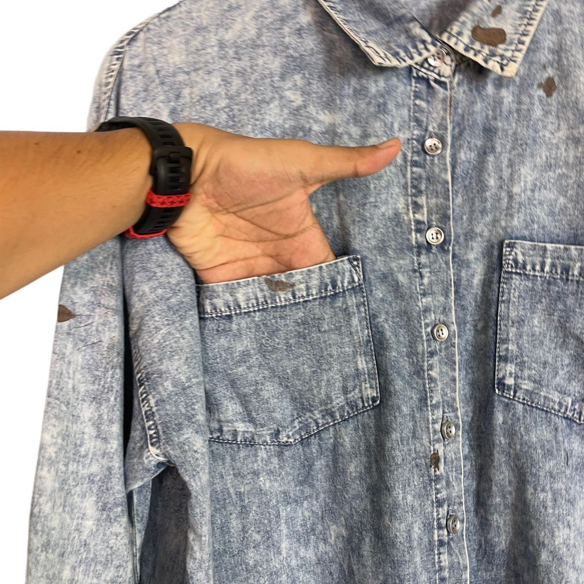 Japanese Brand 🔥LAST PRICE🔥 Japanese Young Youth Bar Code Button Ups Size L / US 10 / IT 46 - 8 Thumbnail