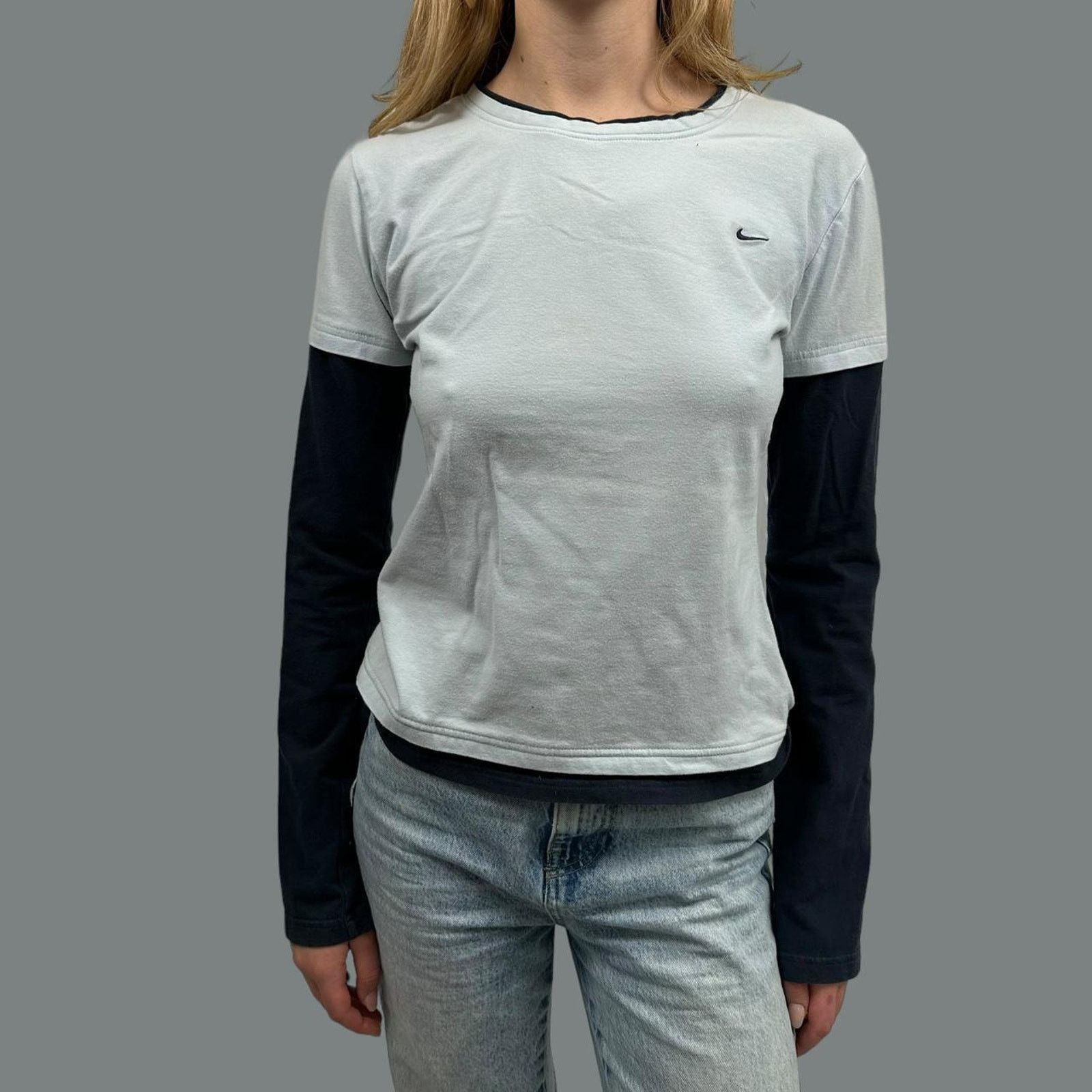 Nike Vintage nike double sleeve tee Size L / US 10 / IT 46 - 1 Thumbnail