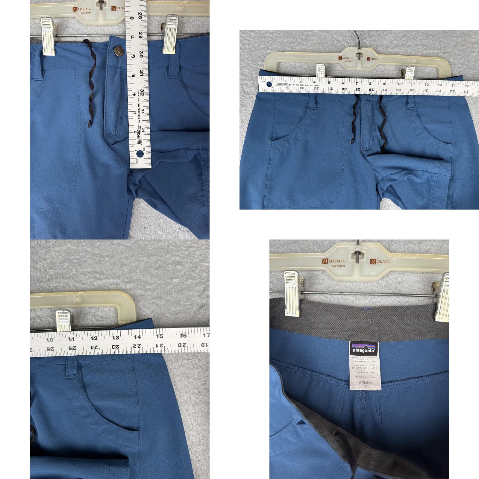 Patagonia Patagonia Board Shorts Womens 2 Blue Quick Dry Drawstring Swim Beach Pockets Size 26" / US 2 / IT 38 - 8 Thumbnail