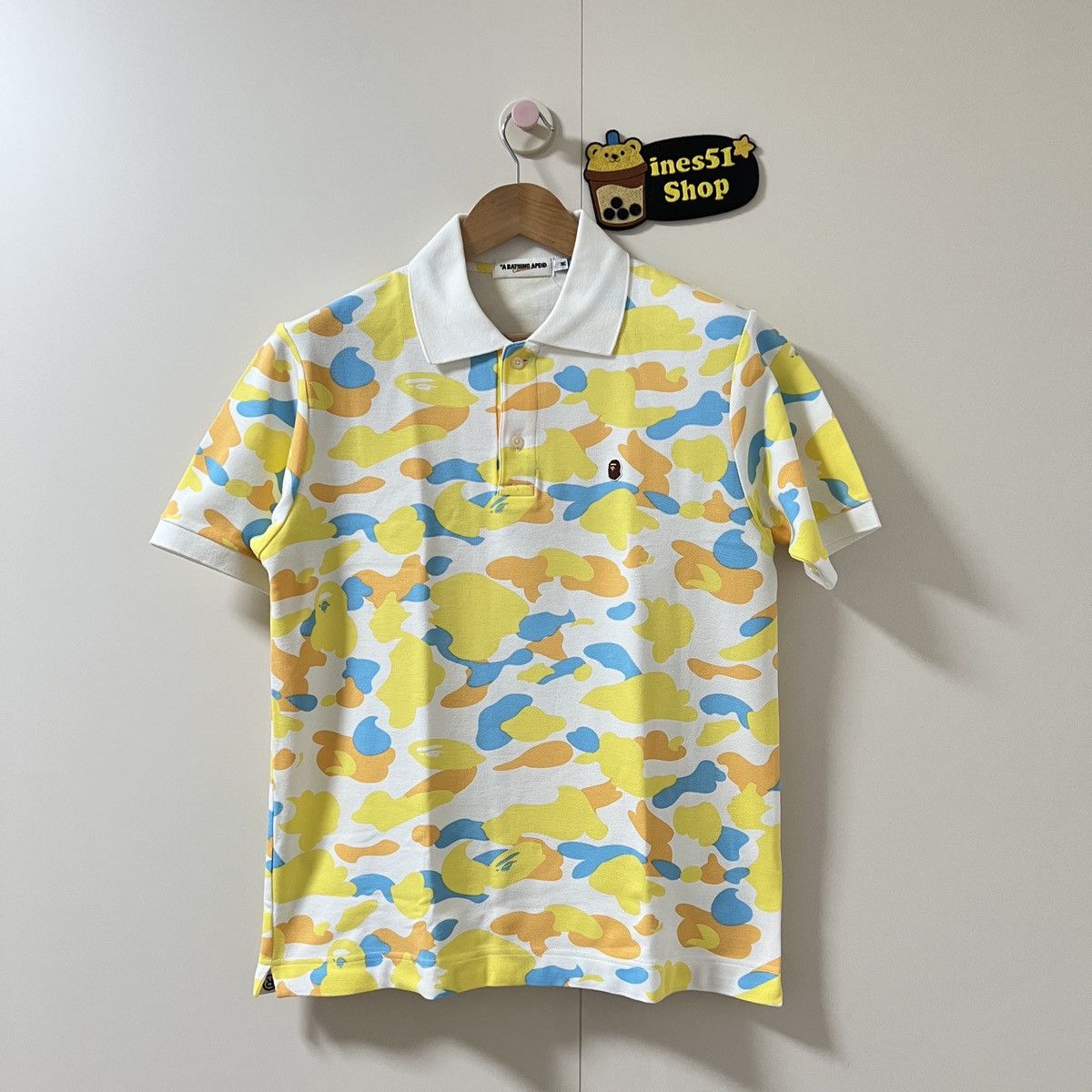 Bape Bape exclusive Camo polo shirt Size US M / EU 48-50 / 2 - 1 Thumbnail