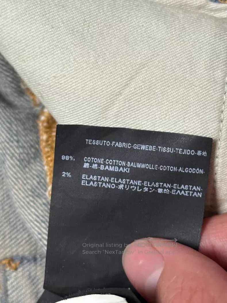 Saint Laurent Paris Saint Laurent Paris Knee Hole Washed and Worn Denim Jeans Size US 30 / EU 46 - 7 Thumbnail