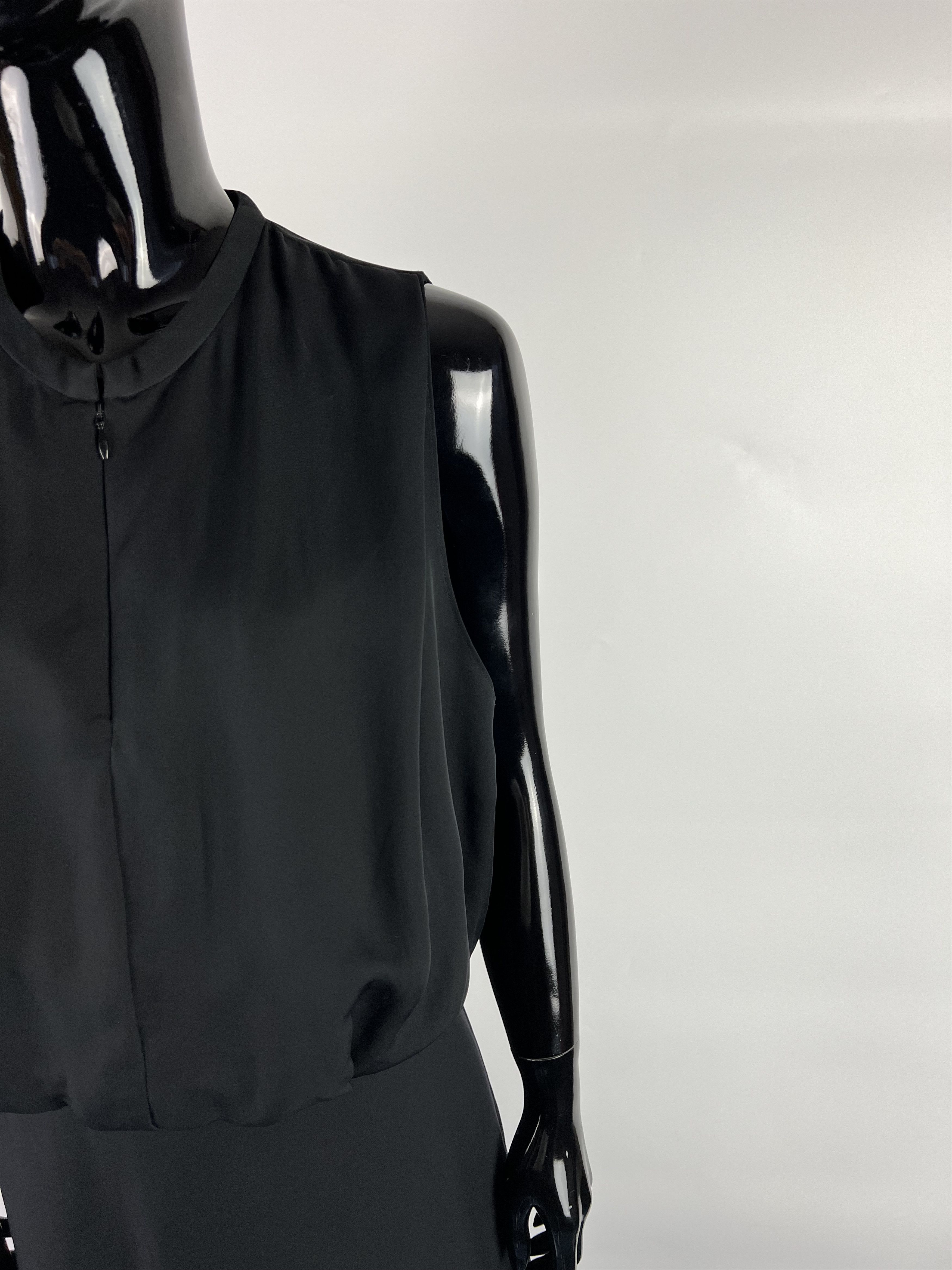 Acne Studios Acne Viscose Silk Black Sleeveless Short Dress Size 34 Size XS / US 0-2 / IT 36-38 - 7 Thumbnail
