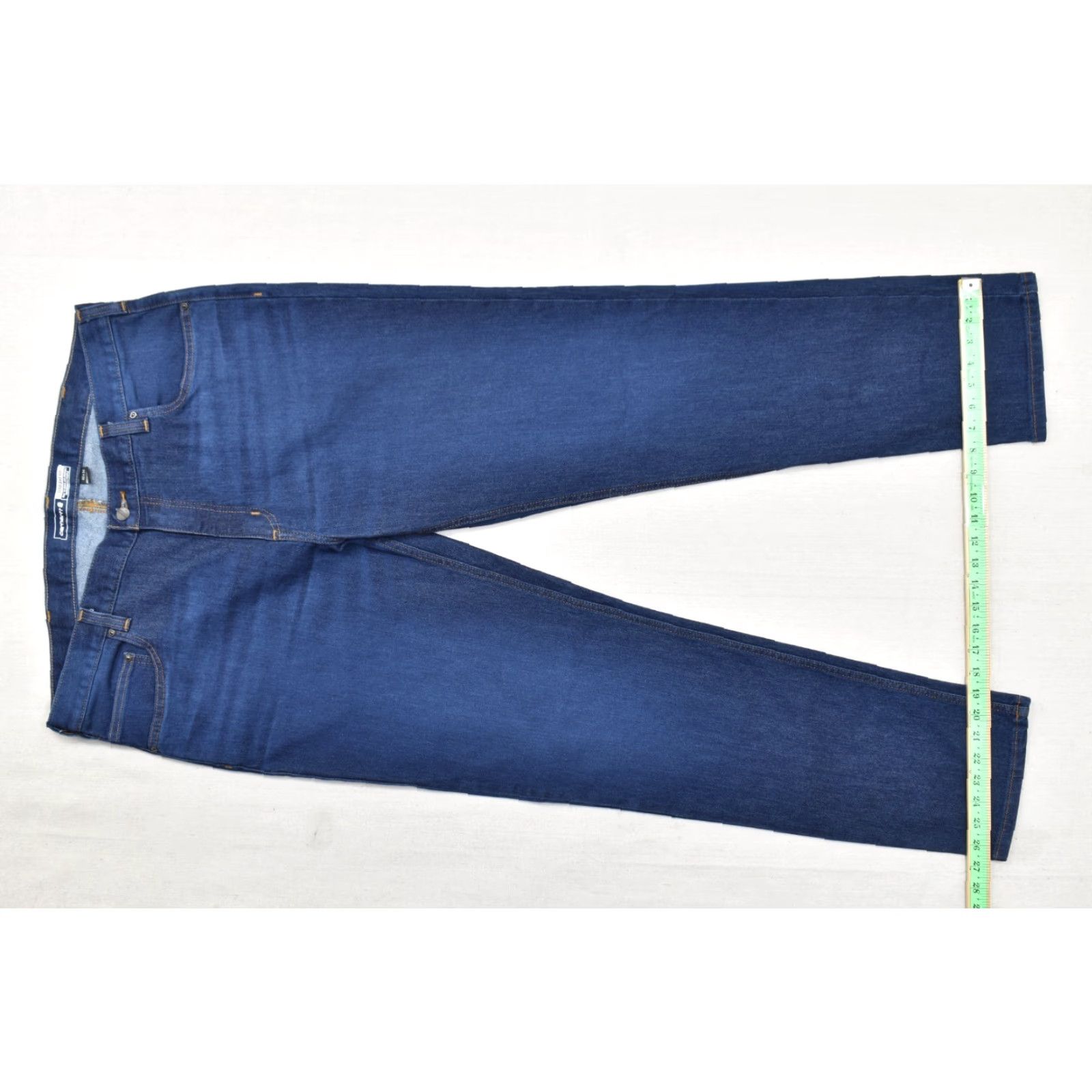 Carhartt Carhartt Men's Straight Fit Jeans Size 40x34 Denim Blue Cotton Blend NEW Regular 5-Pocket Force Blue Size US 40 / EU 56 - 3 Thumbnail