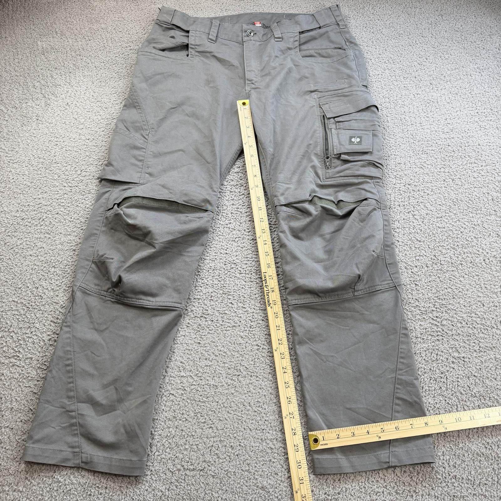 Other Engelbert Strauss Motion Ten Workwear Cargo Pants Gray 40x30 Size US 40 / EU 56 - 4 Thumbnail
