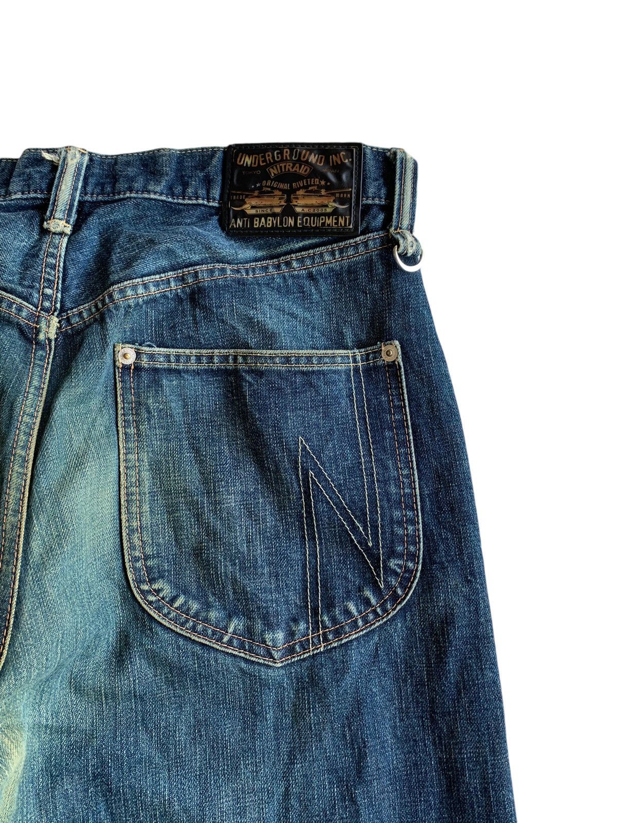 Kapital Underground Inc Nitraid Japanese Selvedge Jeans Denim ☠️ Size US 31 - 10 Thumbnail