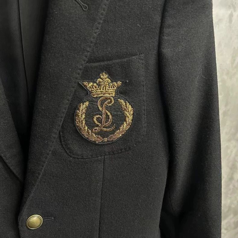 Saint Laurent Paris Saint Laurent Paris Embroidered pattern logo suit-2506 Size XXS / US 00 / IT 34 - 3 Thumbnail