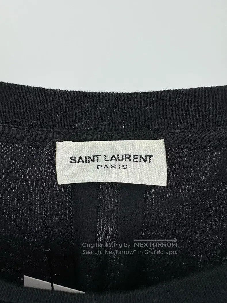 Saint Laurent Paris Saint Laurent Paris Heart-decorated short-sleeved shirt Size US S / EU 44-46 / 1 - 3 Thumbnail