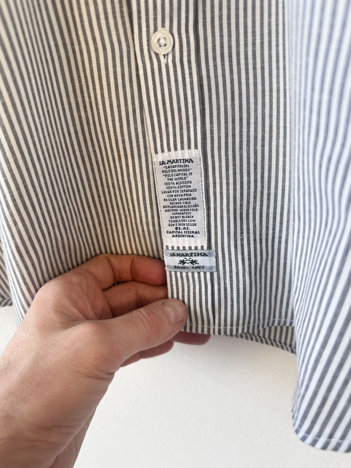 La Martina La Martina Buenos Aires Polo Shirt XXL Striped Multi Patch Size US M / EU 48-50 / 2 - 13 Thumbnail