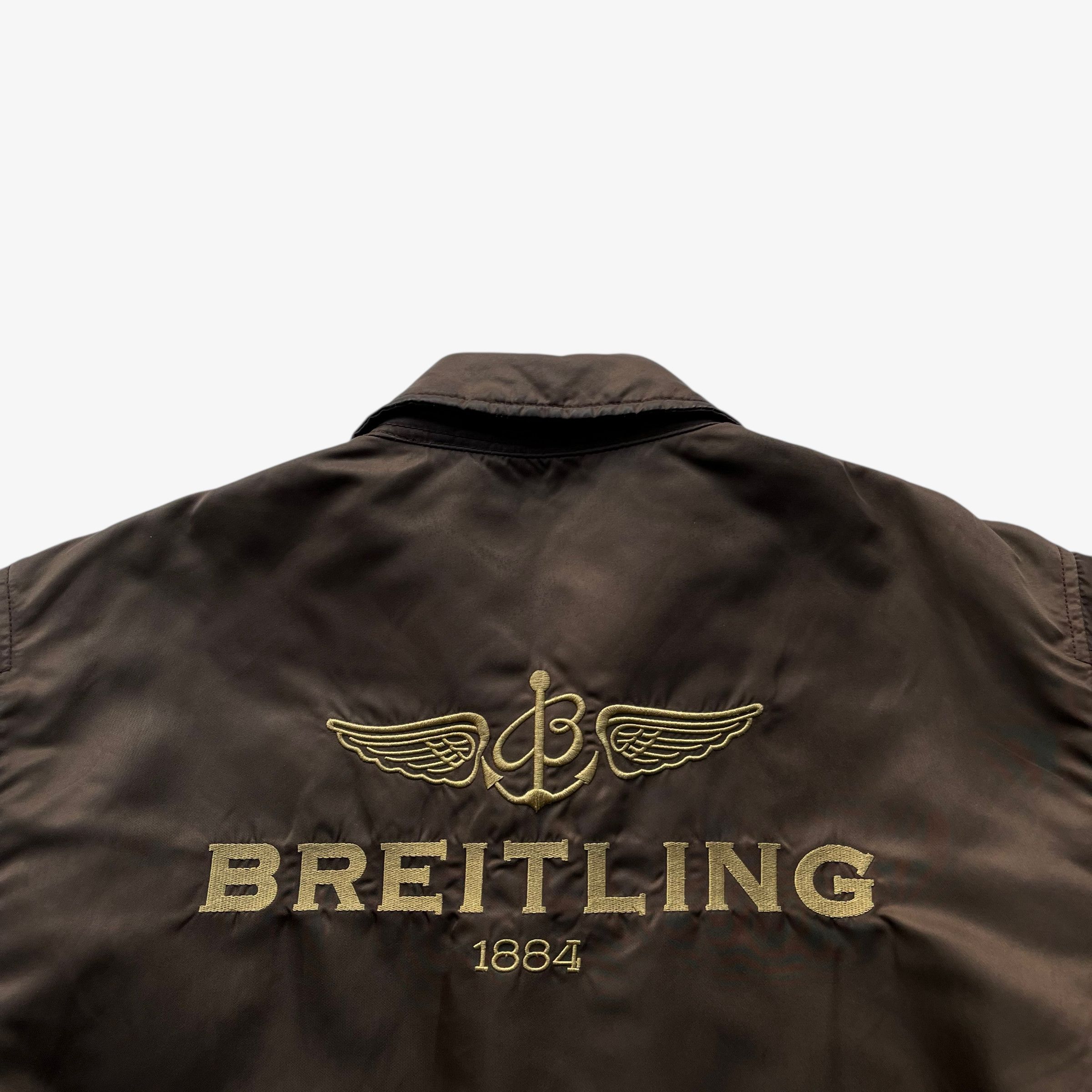 Alpha Industries Vintage Alpha Industries Breitling Leather Bomber Jacket Size US M / EU 48-50 / 2 - 4 Thumbnail