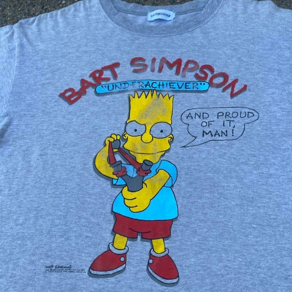 Vintage RARE ‼️ The Simpsons Size US M / EU 48-50 / 2 - 2 Thumbnail