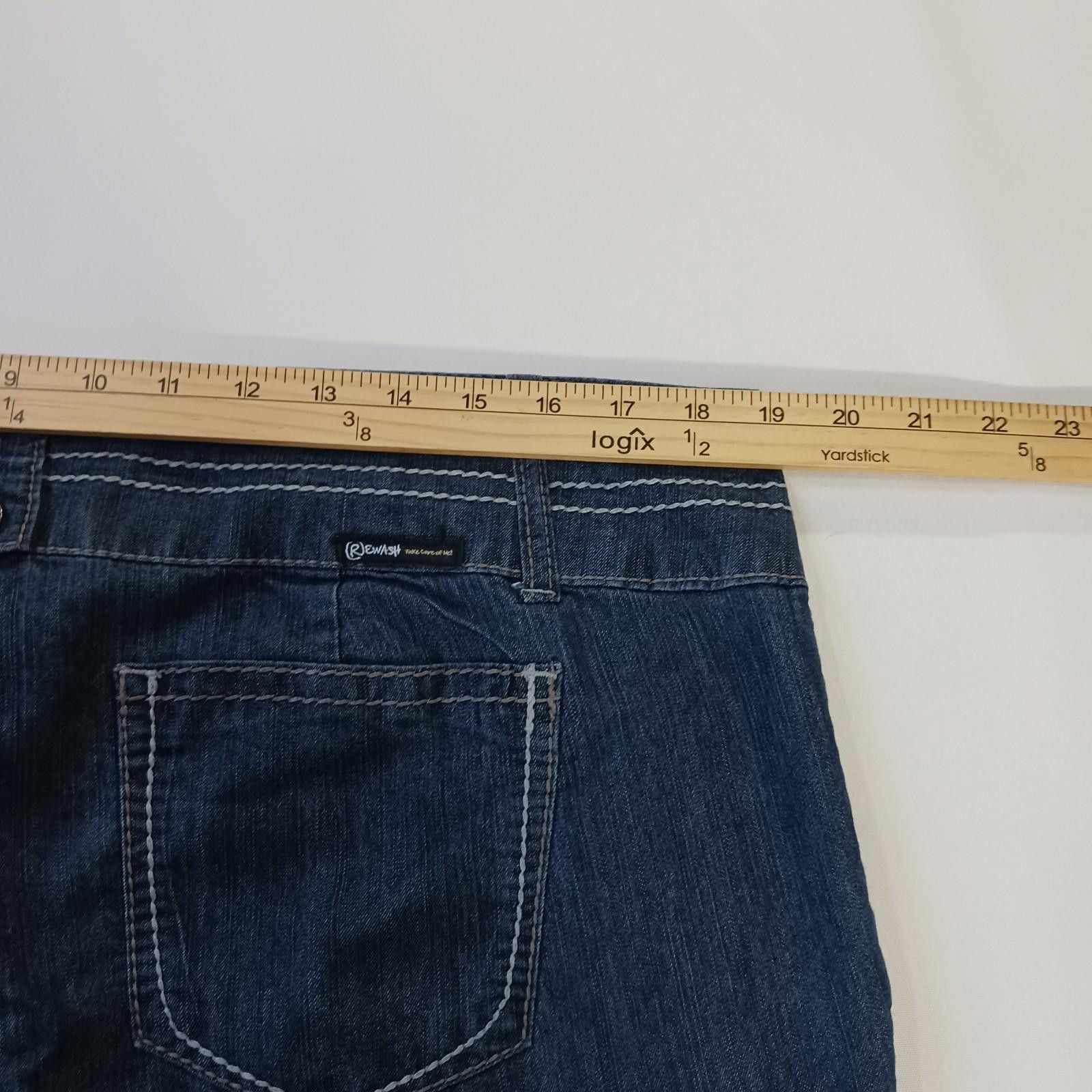 Designer Rewash J7617AQ3X Women's Blue Bootcut Jeans Size 18 (38×31) Size 40" / US 18 - 5 Thumbnail