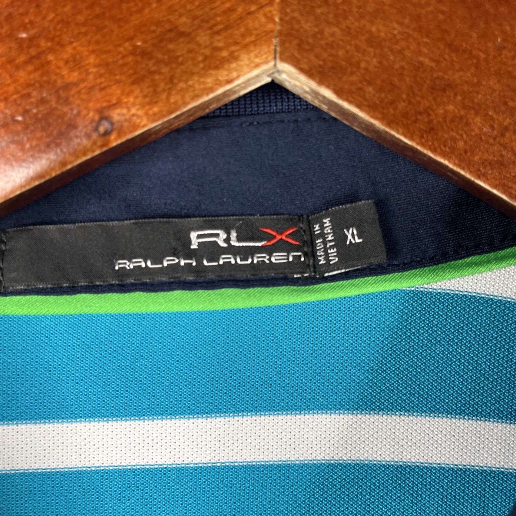 Ralph Lauren RLX Ralph Lauren Polo Shirt Mens XL Blue Striped Performance Golf Golden Bear Polo Shirt Mens XL Blue Striped Size US XL / EU 56 / 4 - 6 Thumbnail