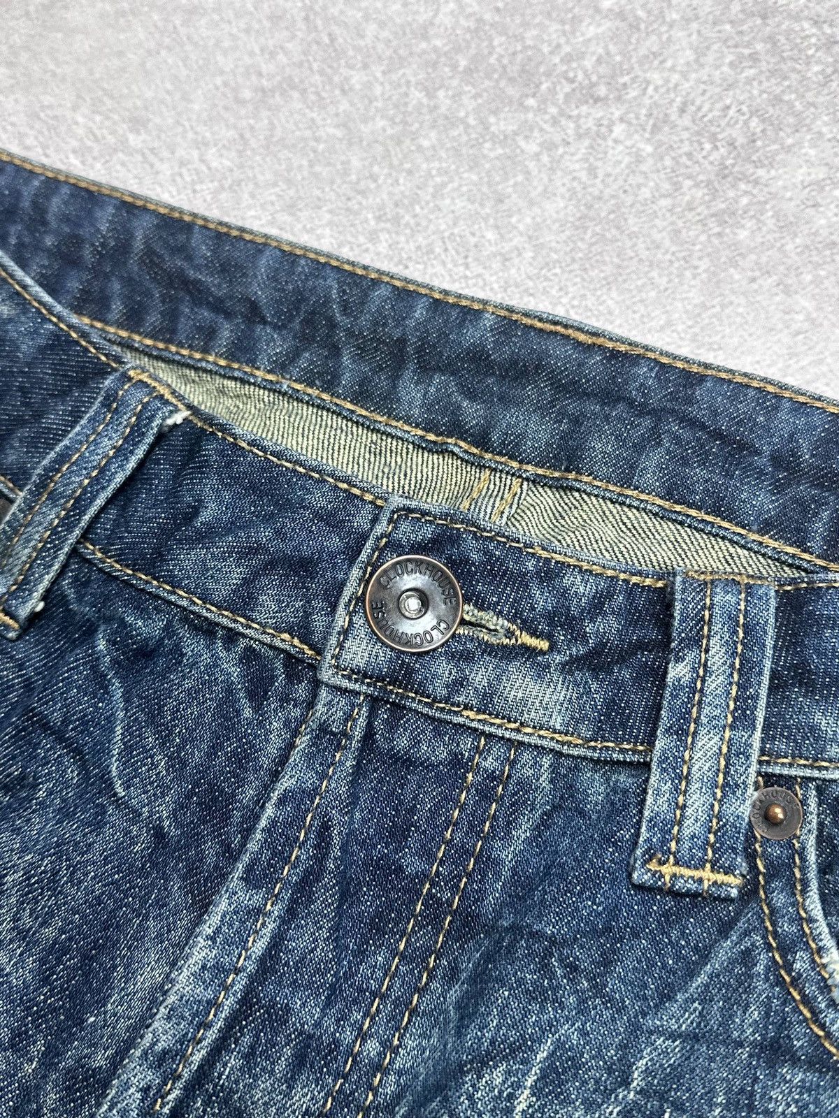 Japanese Brand Vintage Clockhouse Avantgarde Baggy Grunge Patchwork Jeans Size US 32 / EU 48 - 4 Thumbnail
