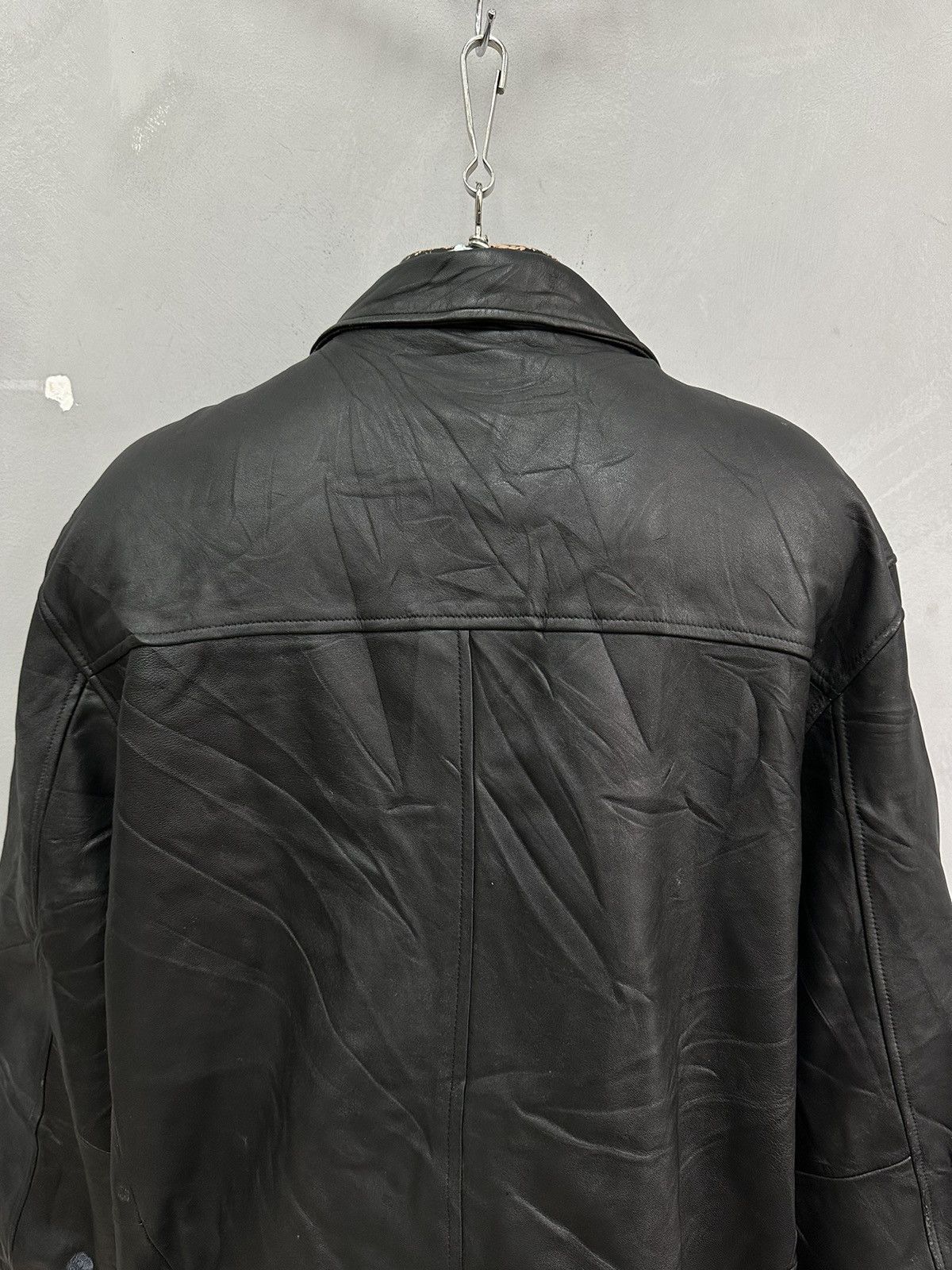 Savile Row Vintage Leather Jacket Cropped Rick Owens Style Diesel Rare Size US XL / EU 56 / 4 - 6 Thumbnail