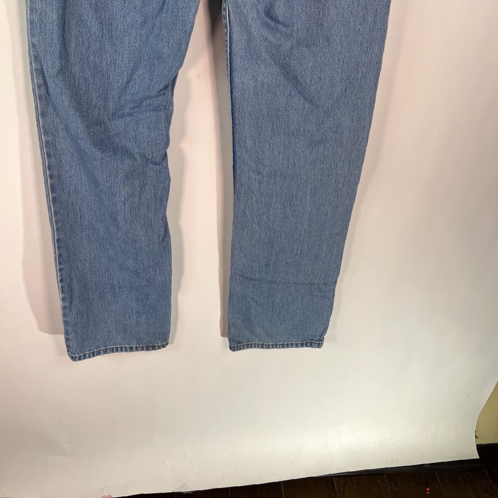 Levi's Levi's 505 Jeans Mens Regular Blue Denim Straight Leg 36x34 Mid Rise 5-Pocket Pockets Denim Cotton Blend Button Zipper 36 Mens Size US 36 / EU 52 - 7 Thumbnail