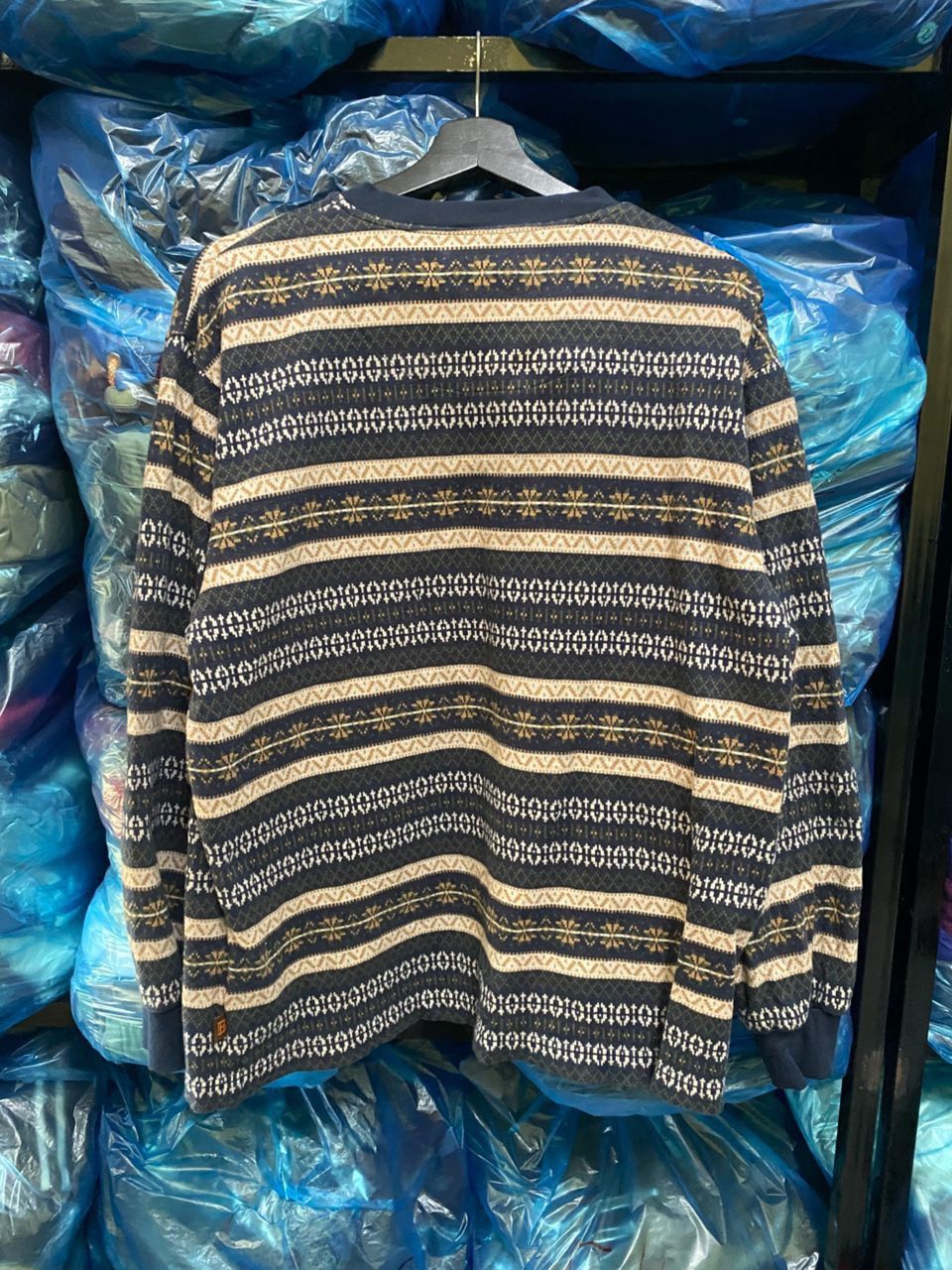 Balmain Vintage Balmain Paris Nordic Fair Isle Knit Henley Sweater Size US M / EU 48-50 / 2 - 6 Thumbnail