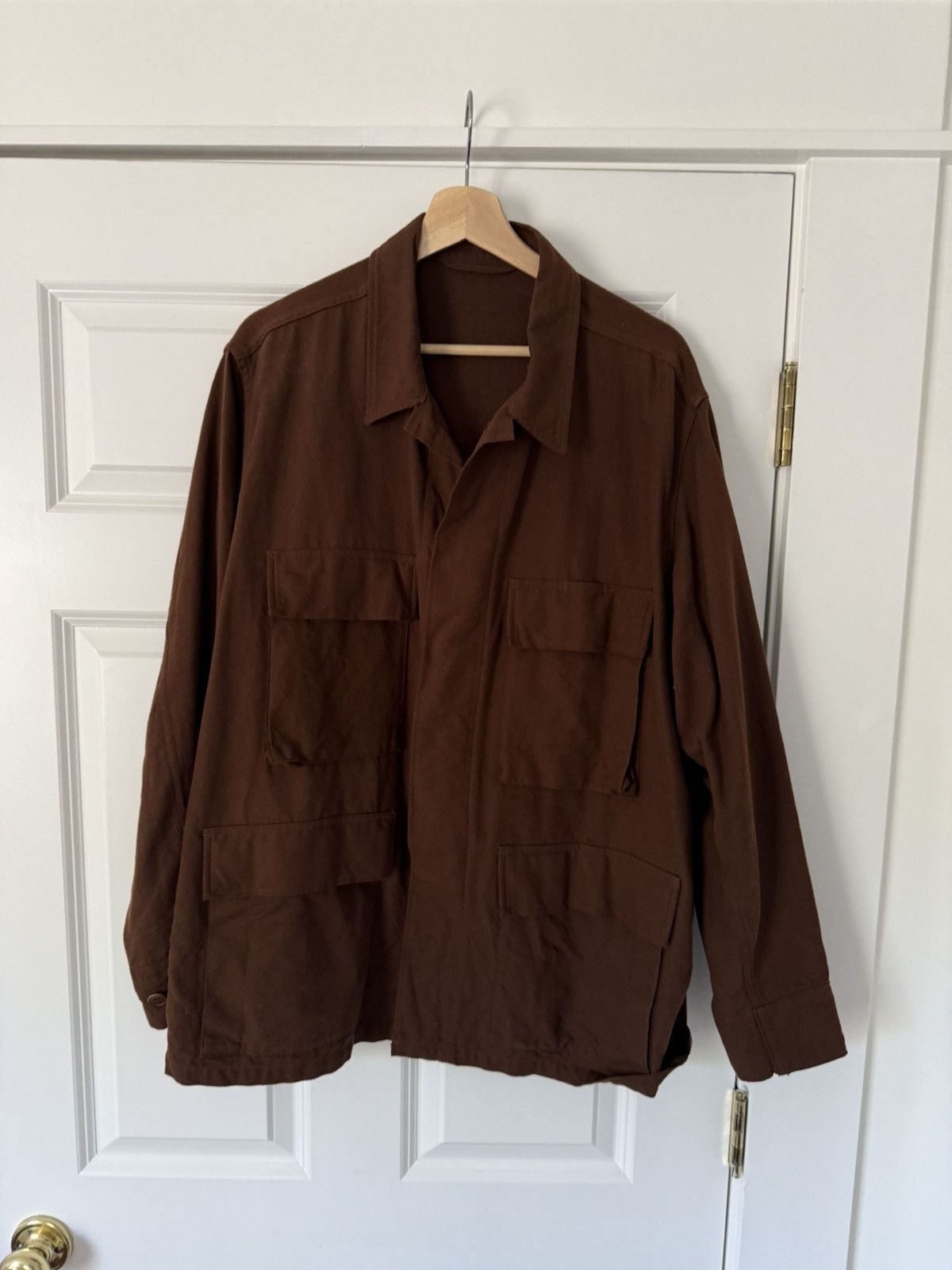 Comoli Brown cotton field jacket Size US M / EU 48-50 / 2 - 1 Thumbnail