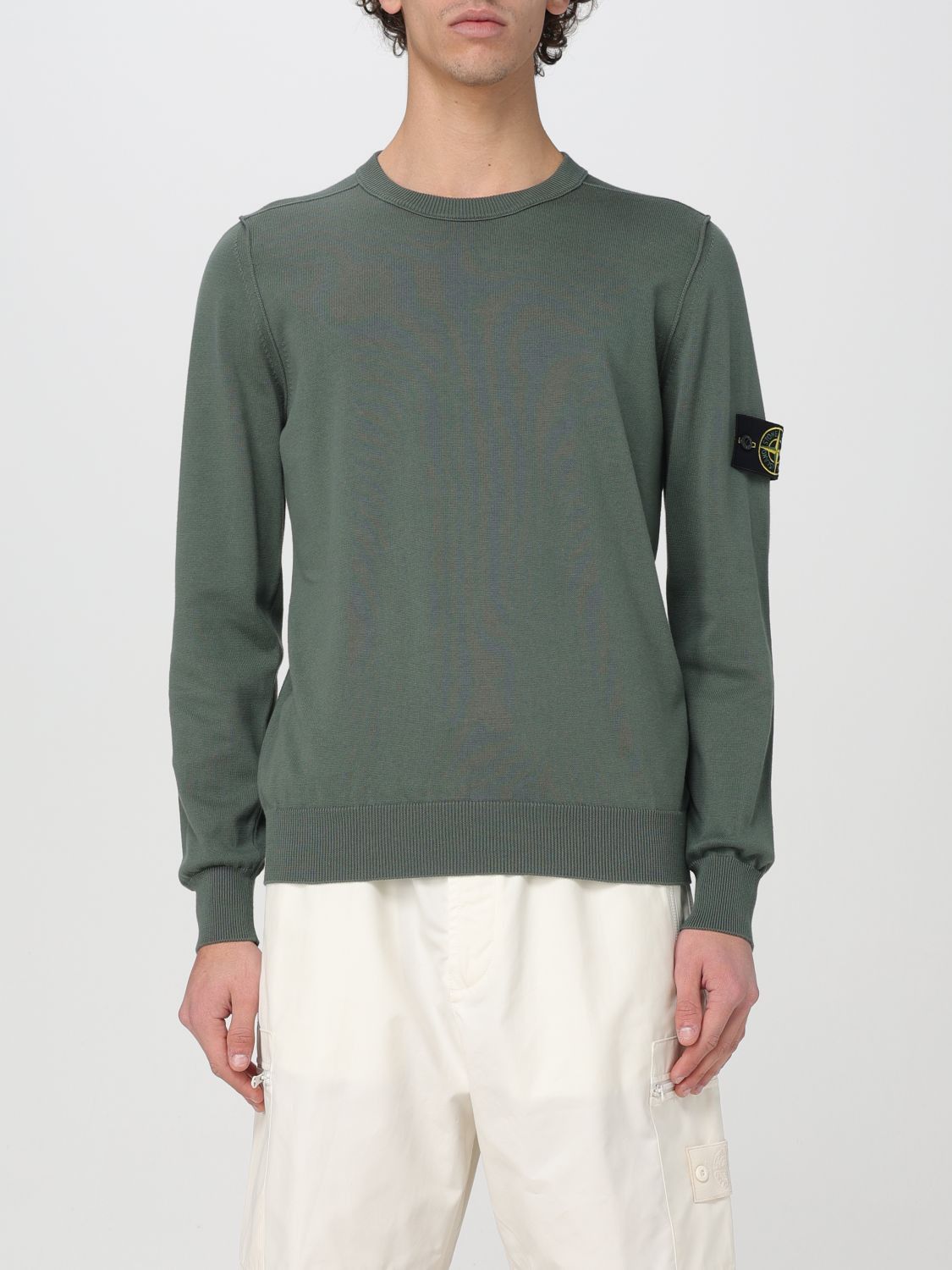 image of Stone Island Sweater Men Green (Size XL)