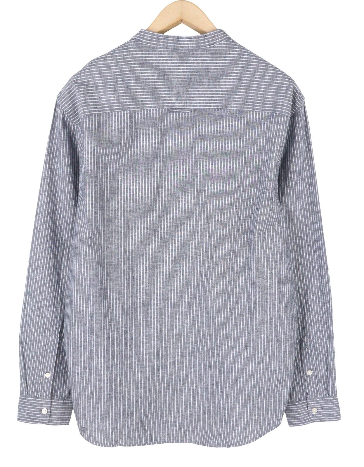 Tommy Hilfiger LINEN MIX L Blue Mandarin Striped 87683 Size US L / EU 52-54 / 3 - 4 Thumbnail
