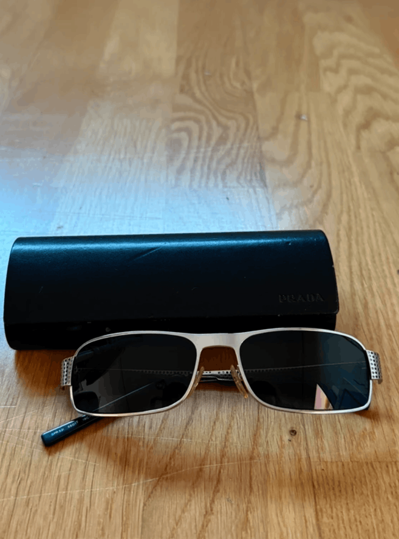 Prada PRADA Sunglasses Titanium SPR Sport Star Wrap Shield Mask Size ONE SIZE - 3 Thumbnail