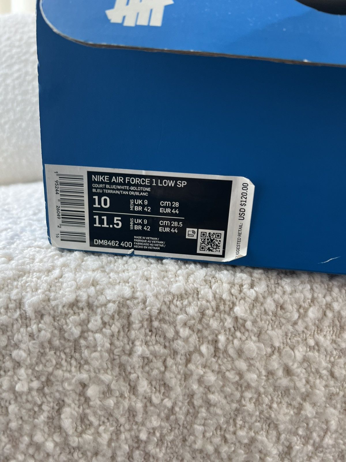 Nike × Undefeated Undefeated Nike Air Force 1 Size US 10 / EU 43 - 6 Thumbnail